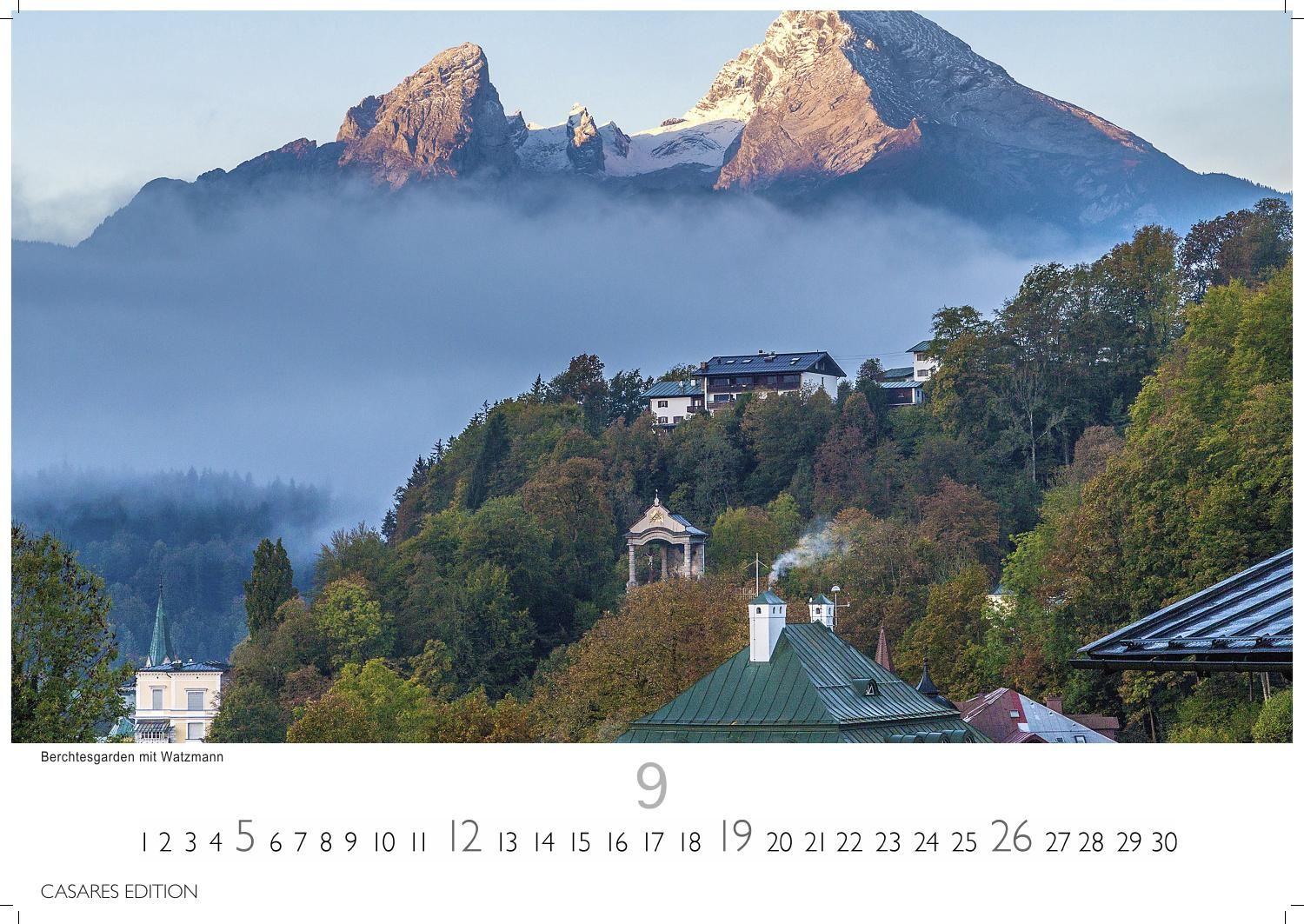 Beispielinhalt (Bild) Oberbayern Kalender 2027 - Wandkalender | Fotokalender Deutschland 50x35cm - faszinierende Natur, Berge & Brauchtum, Alpenkalender