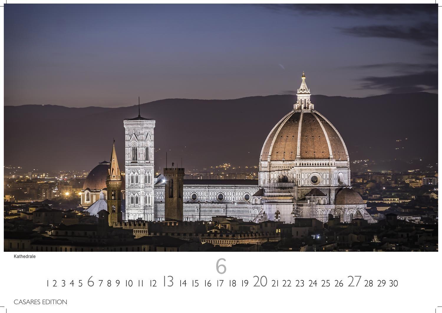 Beispielinhalt (Bild) Florenz Kalender 2027 - Wandkalender | Fotokalender Italien 24x35 cm - Toskana Flair für ihr Zuhause