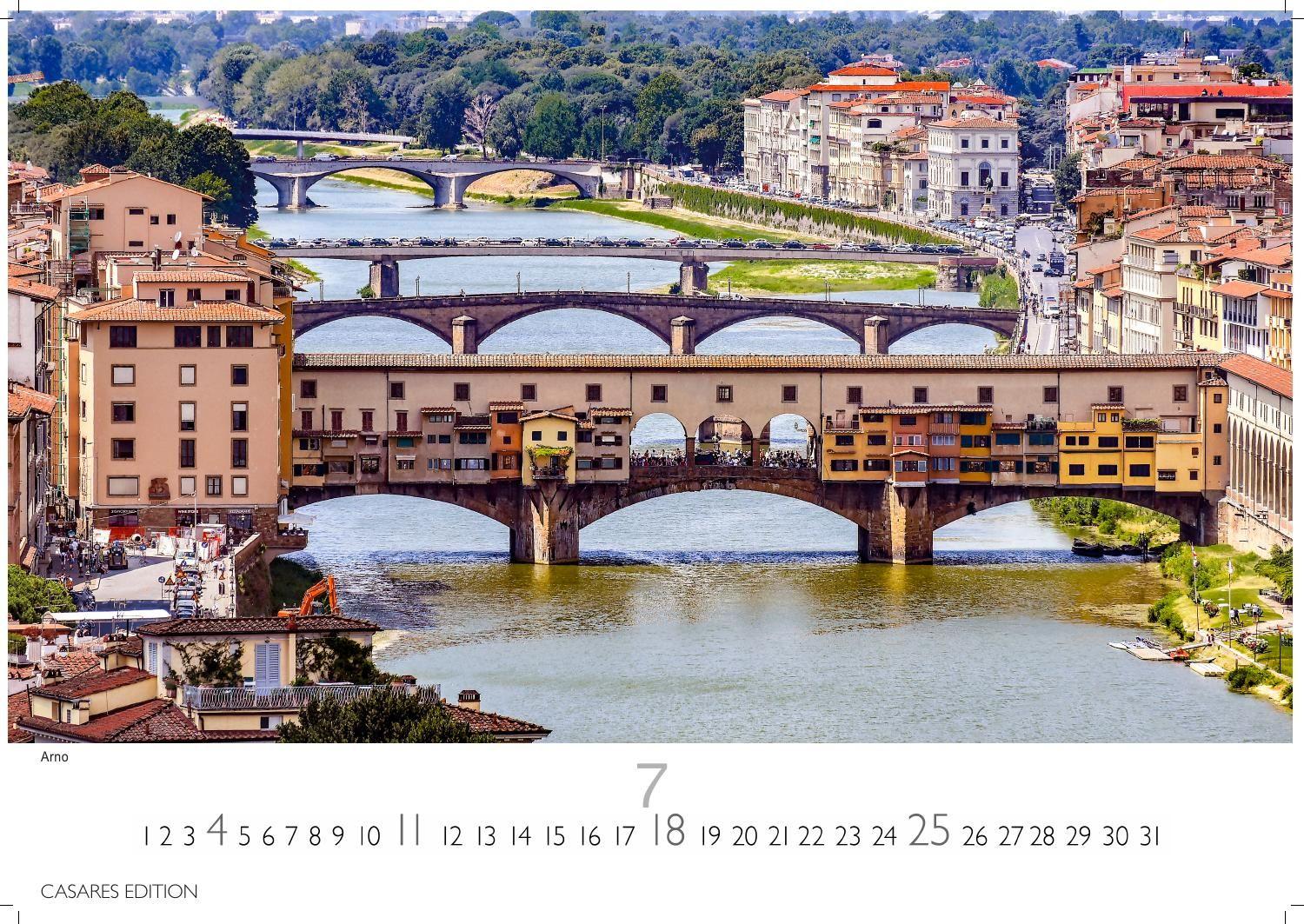 Beispielinhalt (Bild) Florenz Kalender 2027 - Wandkalender | Fotokalender Italien 24x35 cm - Toskana Flair für ihr Zuhause