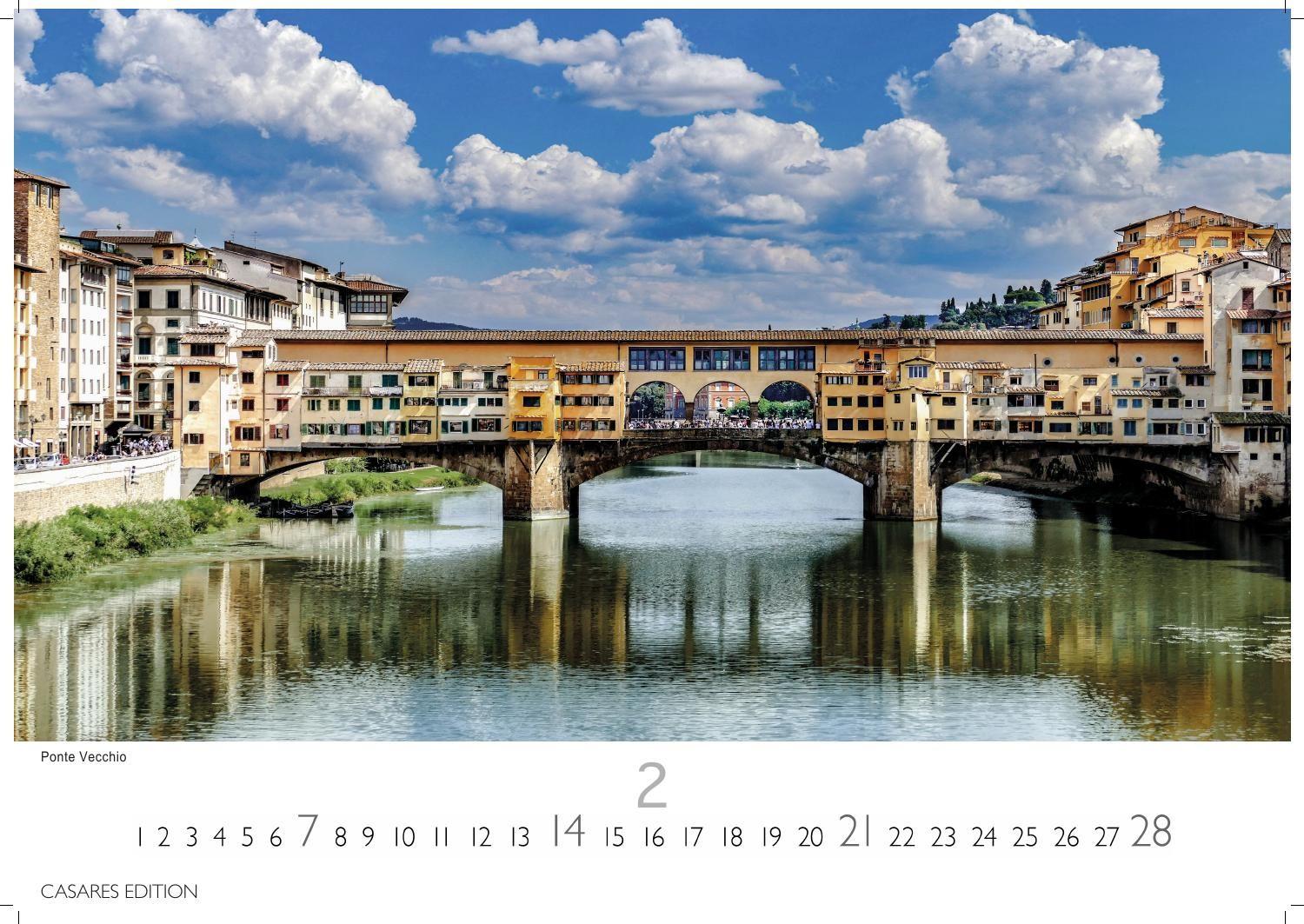 Beispielinhalt (Bild) Florenz Kalender 2027 - Wandkalender | Fotokalender Italien 24x35 cm - Toskana Flair für ihr Zuhause