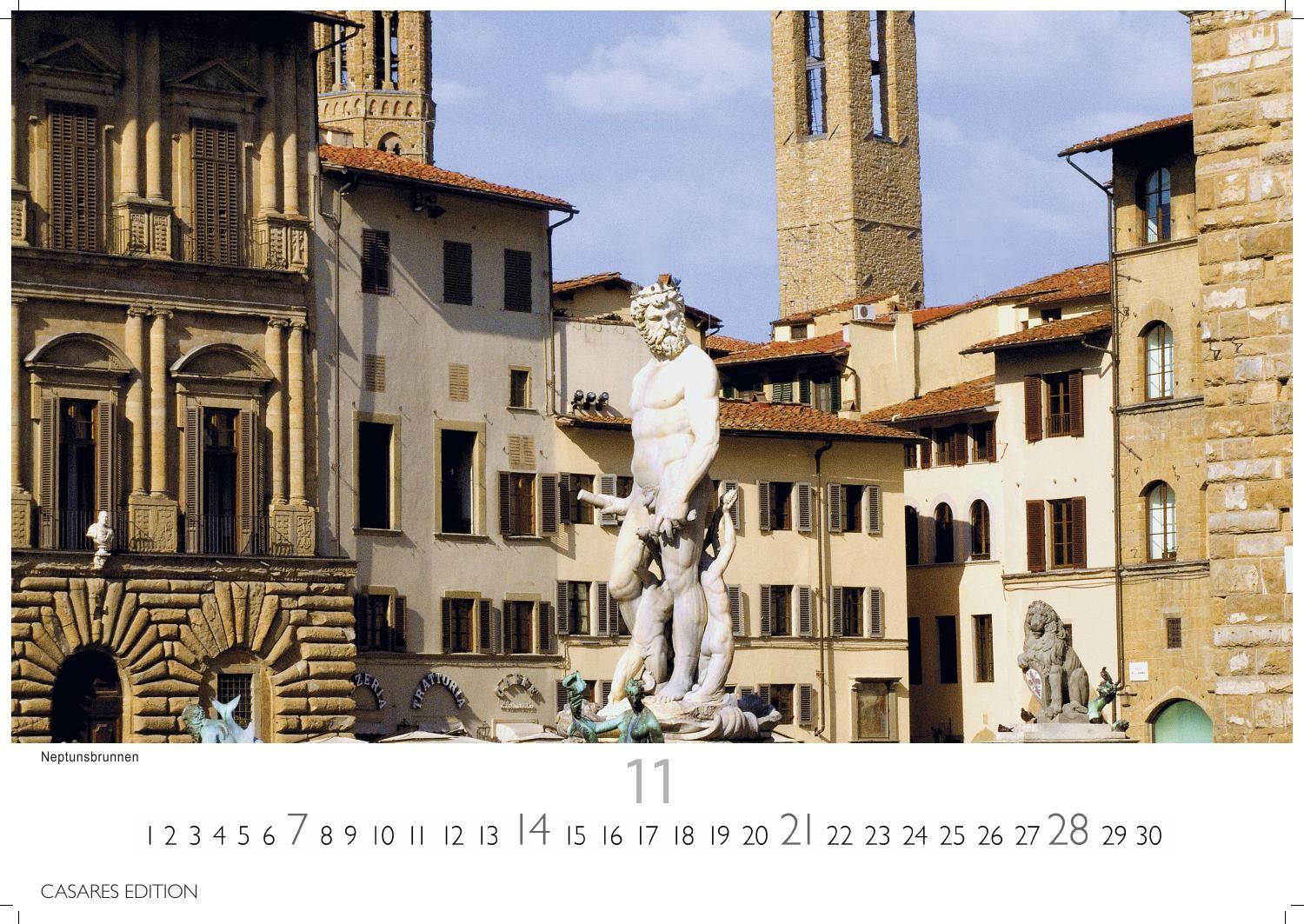 Beispielinhalt (Bild) Florenz Kalender 2027 - Wandkalender | Fotokalender Italien 24x35 cm - Toskana Flair für ihr Zuhause