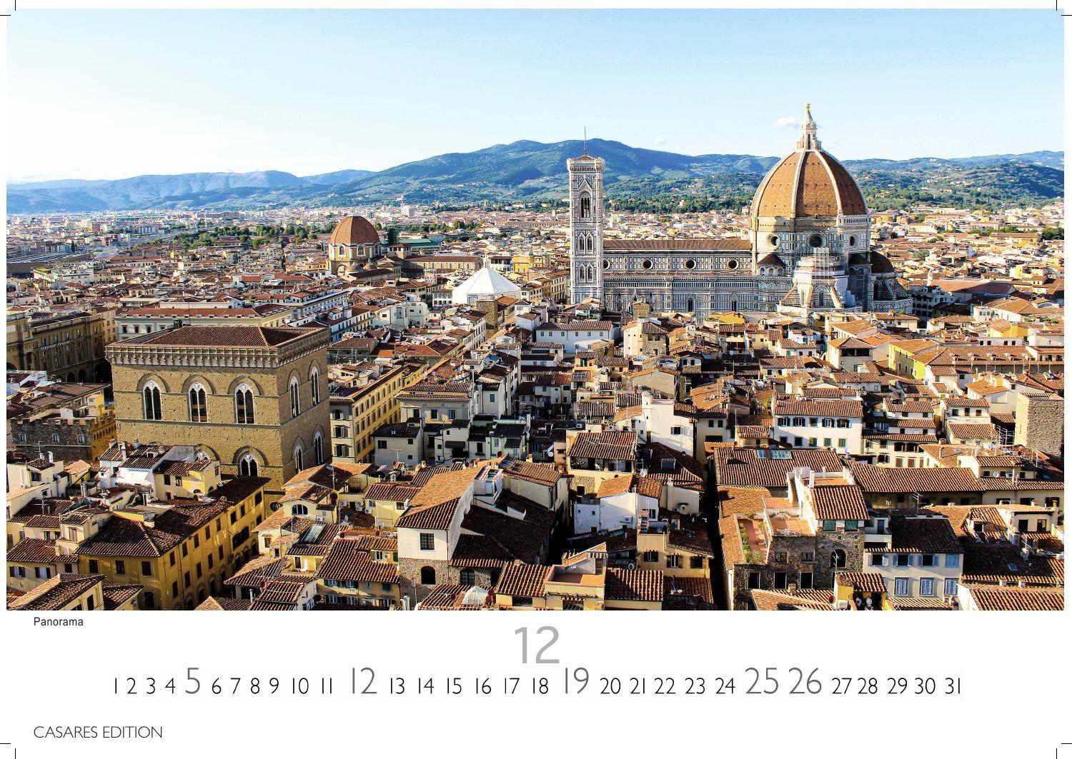 Beispielinhalt (Bild) Florenz Kalender 2027 - Wandkalender | Fotokalender Italien 24x35 cm - Toskana Flair für ihr Zuhause