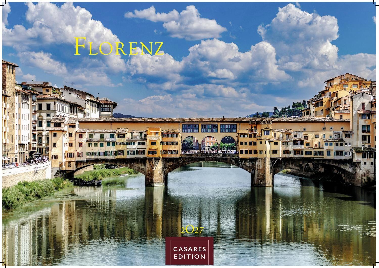 Vorderes Coverbild Florenz Kalender 2027 - Wandkalender | Fotokalender Italien 24x35 cm - Toskana Flair für ihr Zuhause