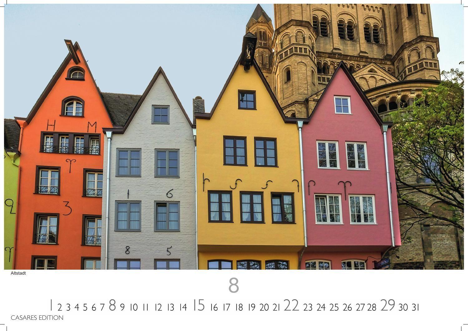 Beispielinhalt (Bild) Köln Kalender 2027 - Wandkalender | Fotokalender Deutschland 50x35cm - beeindruckende Fotos vom Dom, Rhein & Altstadt, großformatig, hochwertigl verarbeitet