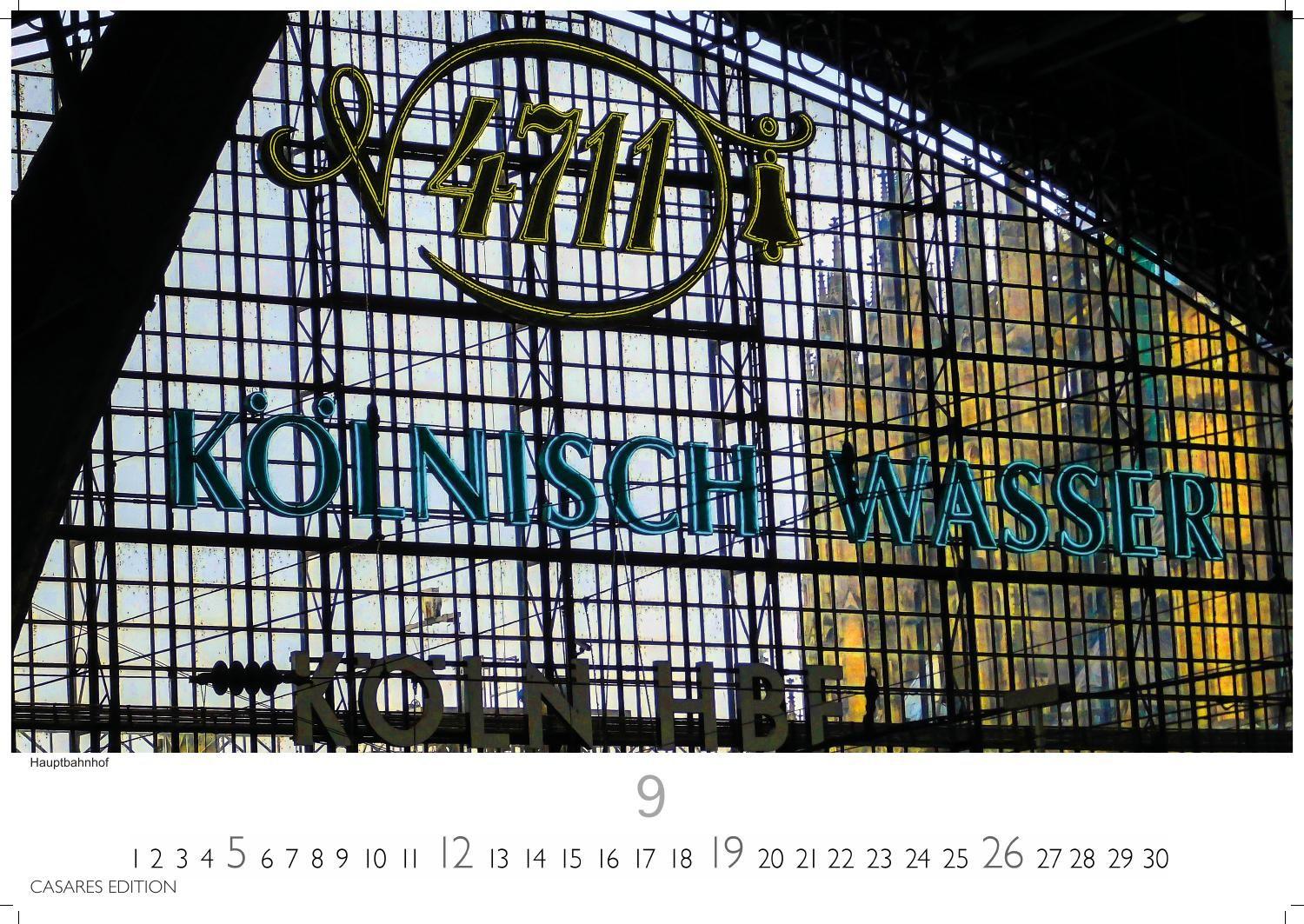 Beispielinhalt (Bild) Köln Kalender 2027 - Wandkalender | Fotokalender Deutschland 50x35cm - beeindruckende Fotos vom Dom, Rhein & Altstadt, großformatig, hochwertigl verarbeitet