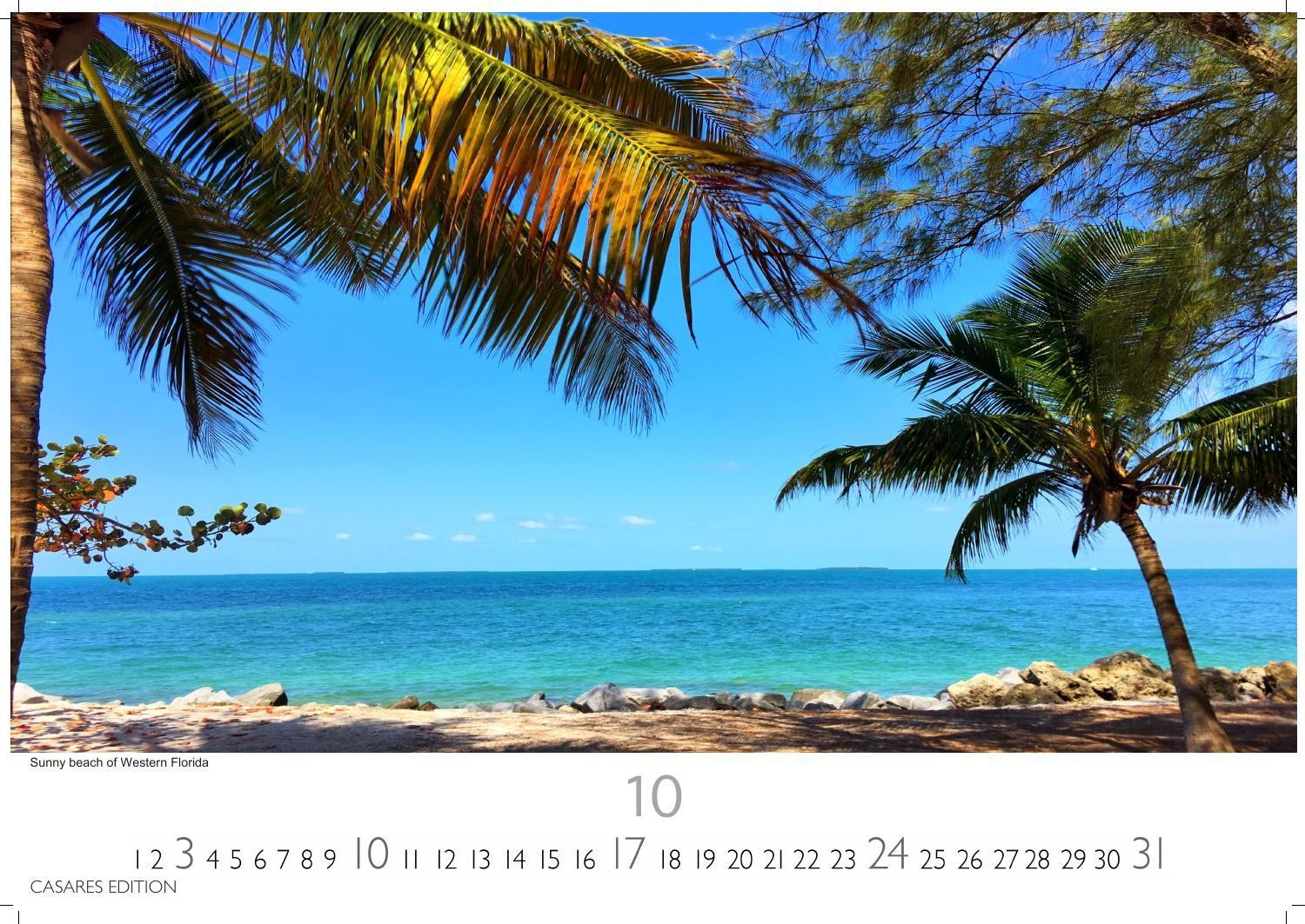 Beispielinhalt (Bild) Florida Kalender 2027 - Wandkalender | Fotokalender Nordamerika 24x35cm - Sonne, Palmen & Strände: Farbenfrohe Motive aus dem Sunshine State für deine Wanddeko