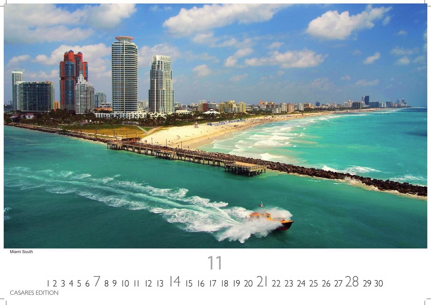 Beispielinhalt (Bild) Florida Kalender 2027 - Wandkalender | Fotokalender Nordamerika 24x35cm - Sonne, Palmen & Strände: Farbenfrohe Motive aus dem Sunshine State für deine Wanddeko