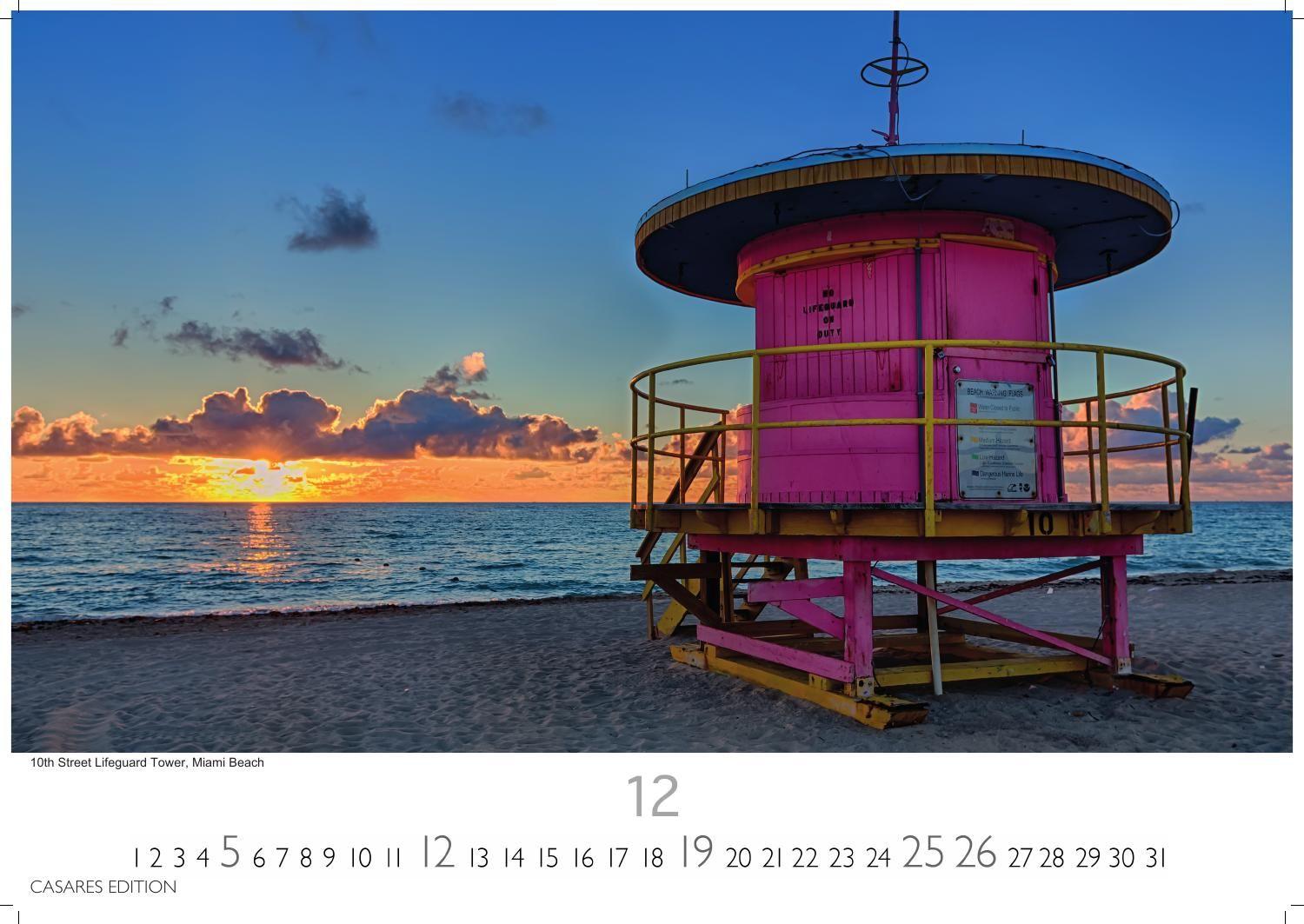 Beispielinhalt (Bild) Florida Kalender 2027 - Wandkalender | Fotokalender Nordamerika 24x35cm - Sonne, Palmen & Strände: Farbenfrohe Motive aus dem Sunshine State für deine Wanddeko