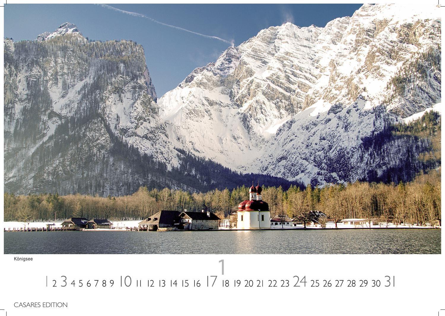 Beispielinhalt (Bild) Oberbayern Kalender 2027 - Wandkalender | Fotokalender Deutschland |Alpenkalender |24x35cm - faszinierende Natur, Berge & Brauchtum