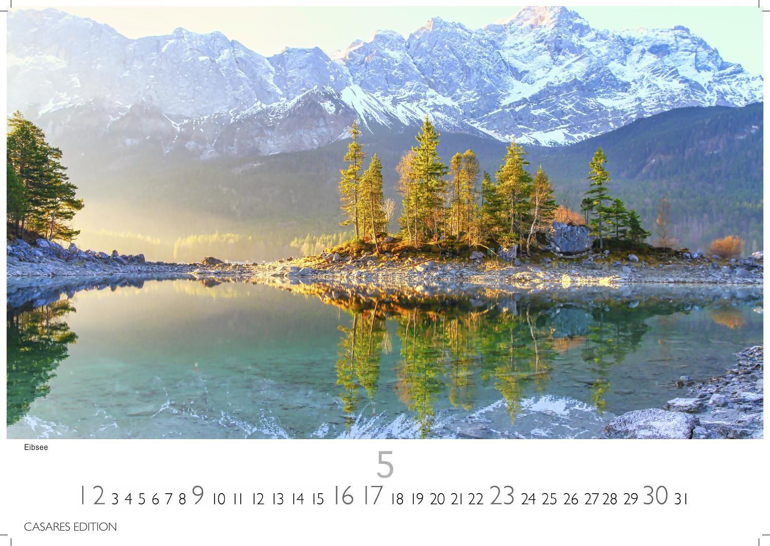 Beispielinhalt (Bild) Oberbayern Kalender 2027 - Wandkalender | Fotokalender Deutschland |Alpenkalender |24x35cm - faszinierende Natur, Berge & Brauchtum