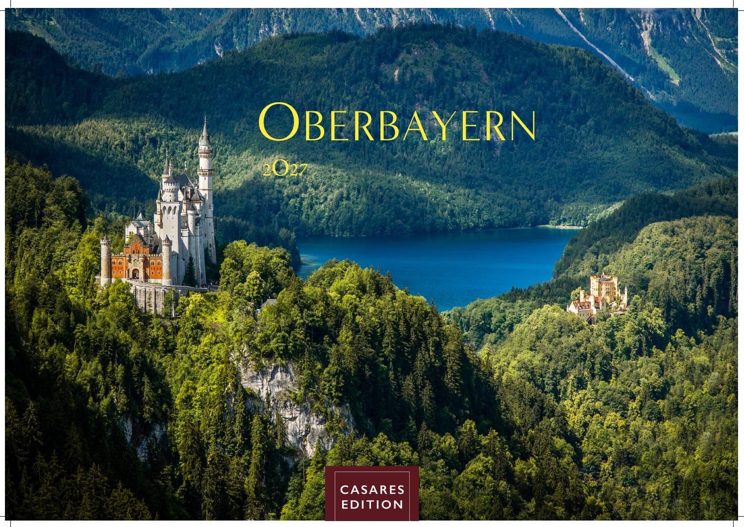 Vorderes Coverbild Oberbayern Kalender 2027 - Wandkalender | Fotokalender Deutschland |Alpenkalender |24x35cm - faszinierende Natur, Berge & Brauchtum