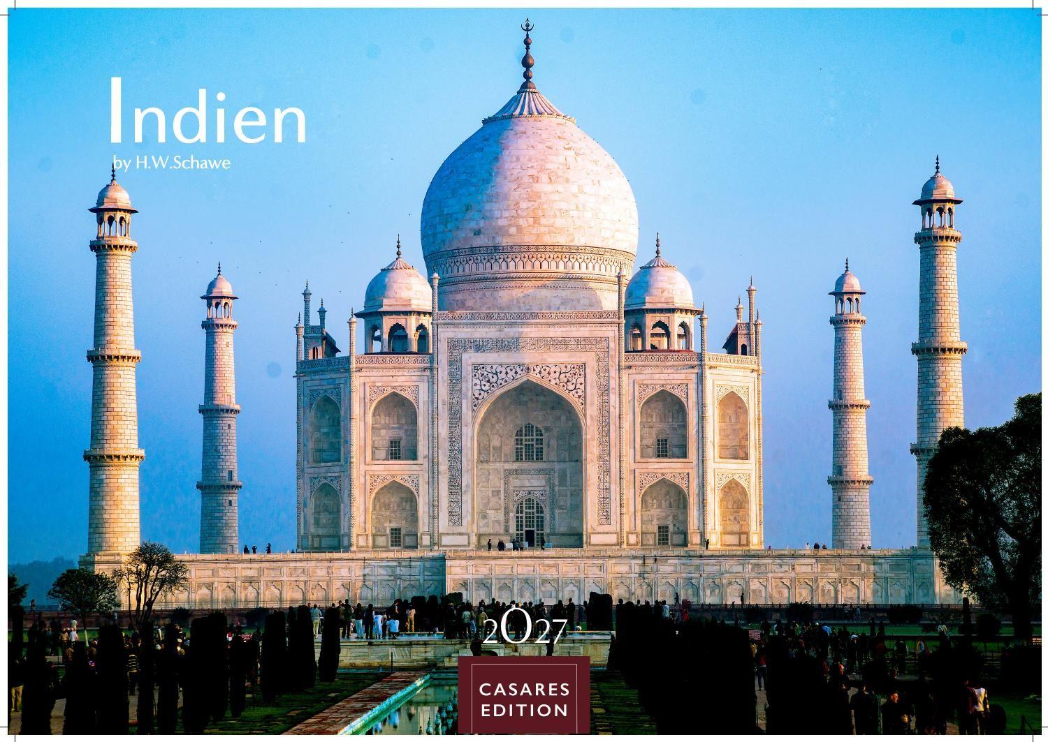 Vorderes Coverbild Indien Kalender 2027 - Wandkalender | Fotokalender Asien 35x50cm Grosses Format - Entdecken Sie die vielfältige Kultur Indiens in 12 faszinierenden Fotos