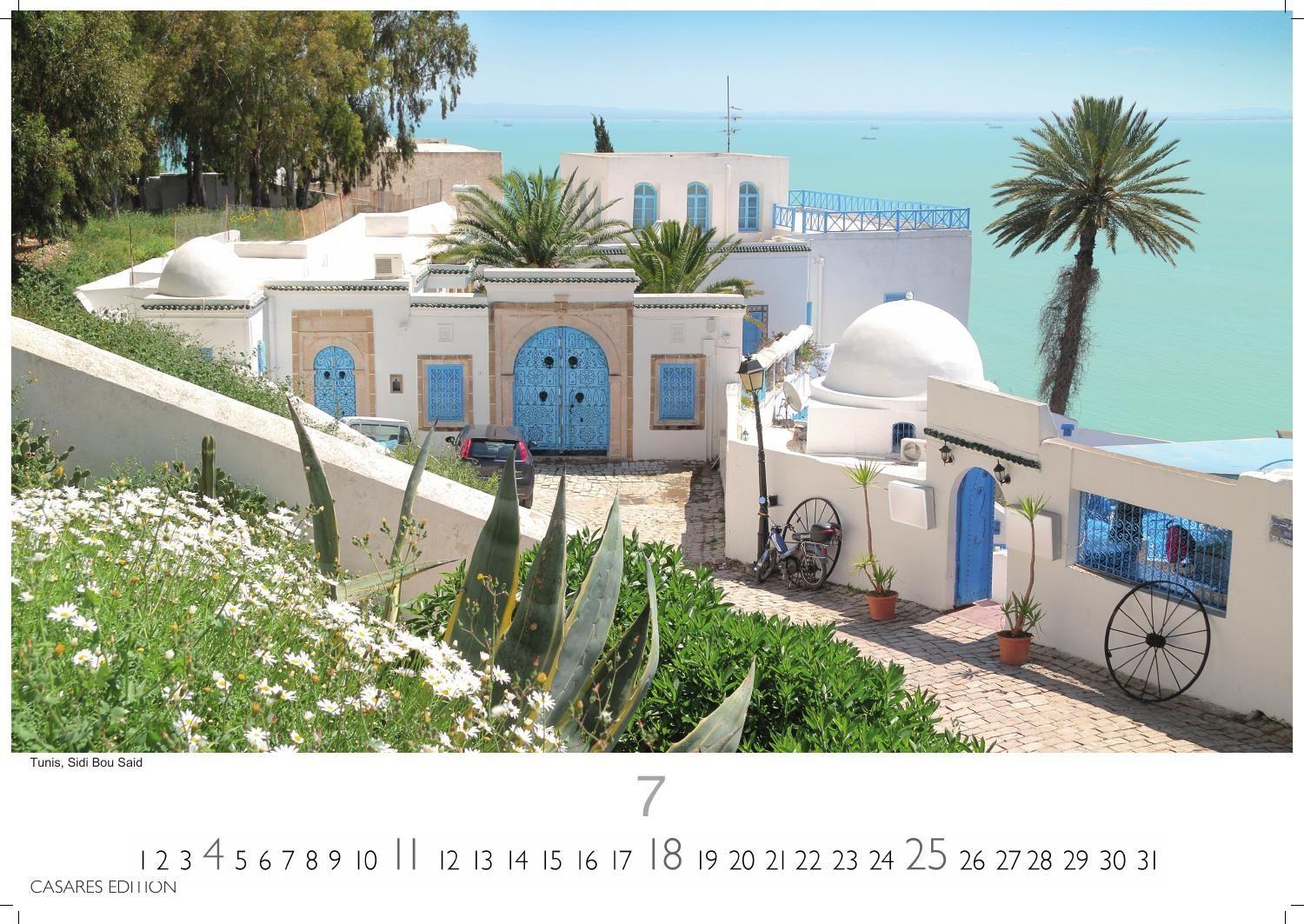 Beispielinhalt (Bild) Tunesien Kalender 2027 - Wandkalender | Fotokalender Afrika 24x35 cm: Hochwertige Fotos, die die Kultur, Landschaften und Sehenswürdigkeiten Tunesiens zeigen.