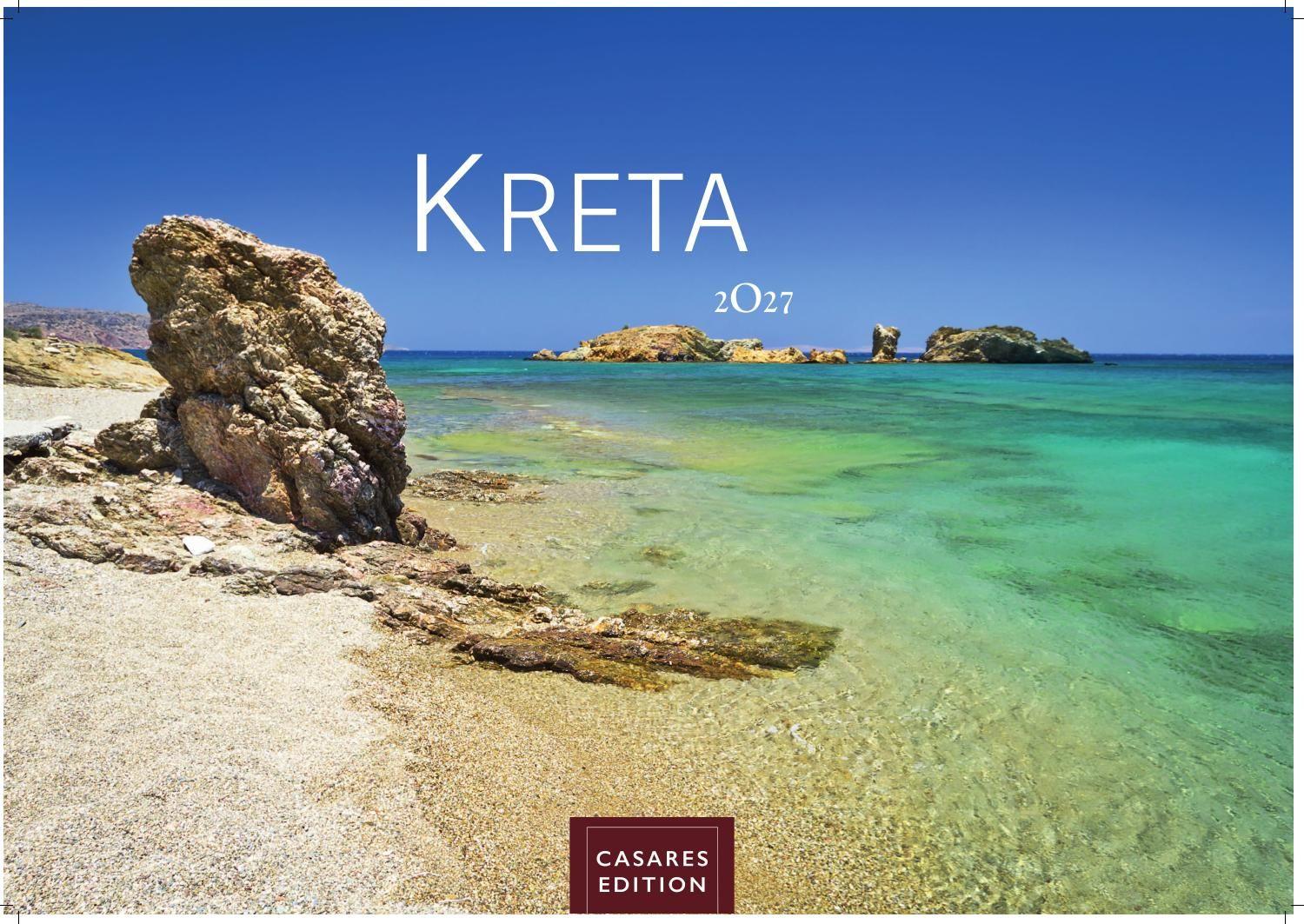 Vorderes Coverbild Kreta Kalender 2027 - Wandkalender | Fotokalender Griechenland 24x35cm - . mit 12 atemberaubenden Fotos von Kreta.