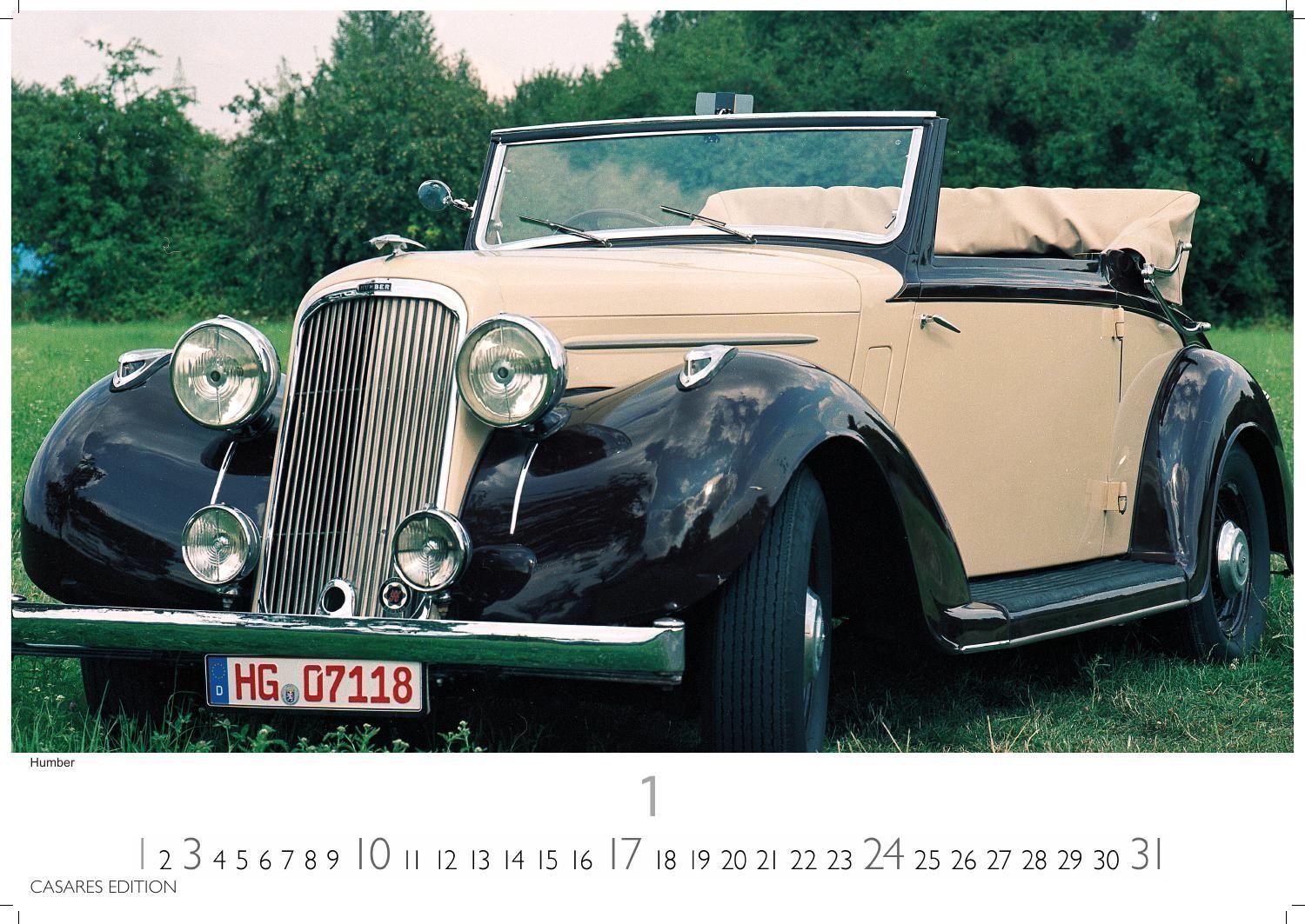 Beispielinhalt (Bild) British Classic Cars Kalender 2027 - Wandkalender | Fotokalender Englische Oldtimer 24x35cm - Eleganz der Britischen Oldtimer