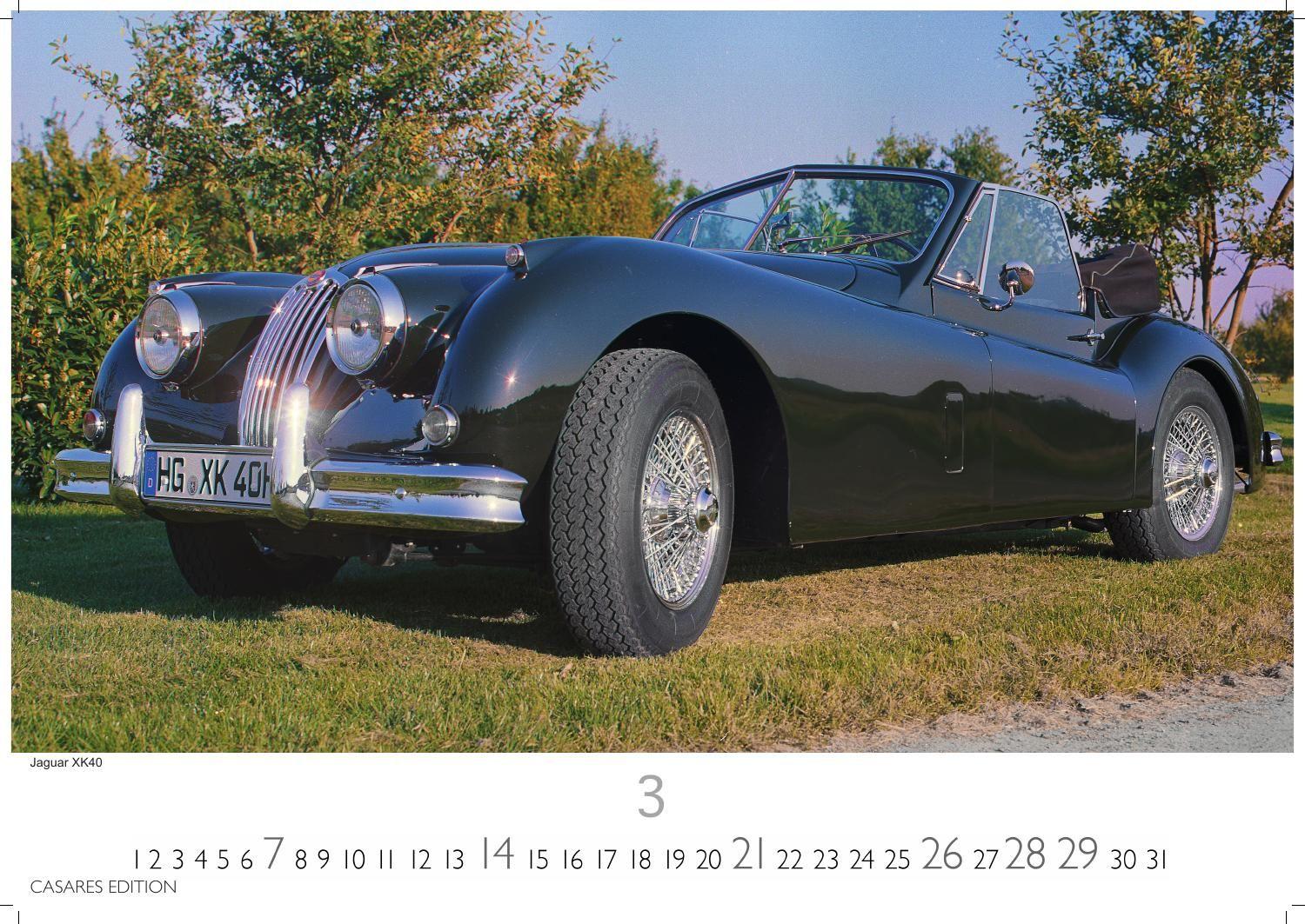 Beispielinhalt (Bild) British Classic Cars Kalender 2027 - Wandkalender | Fotokalender Englische Oldtimer 24x35cm - Eleganz der Britischen Oldtimer
