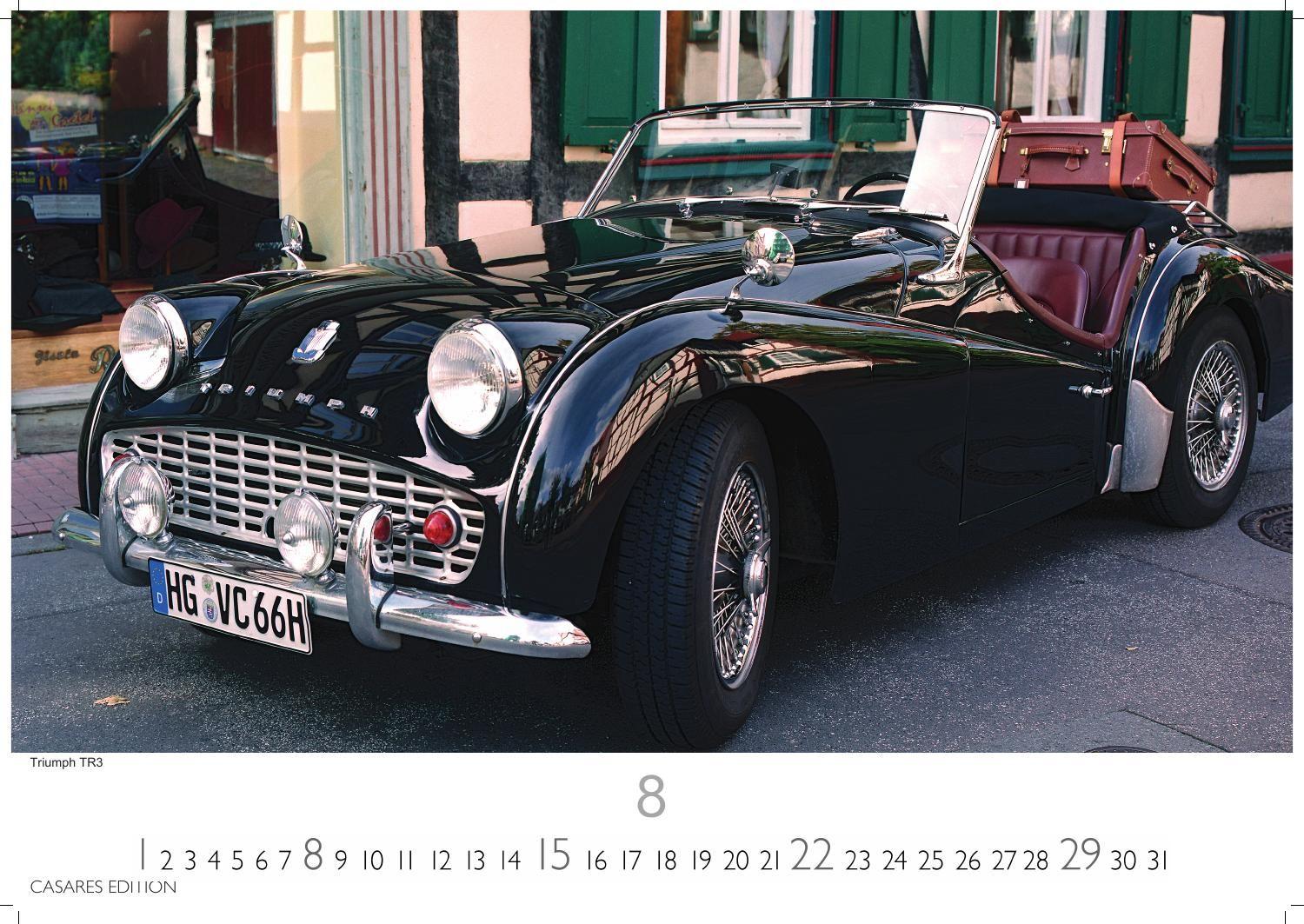 Beispielinhalt (Bild) British Classic Cars Kalender 2027 - Wandkalender | Fotokalender Englische Oldtimer 24x35cm - Eleganz der Britischen Oldtimer