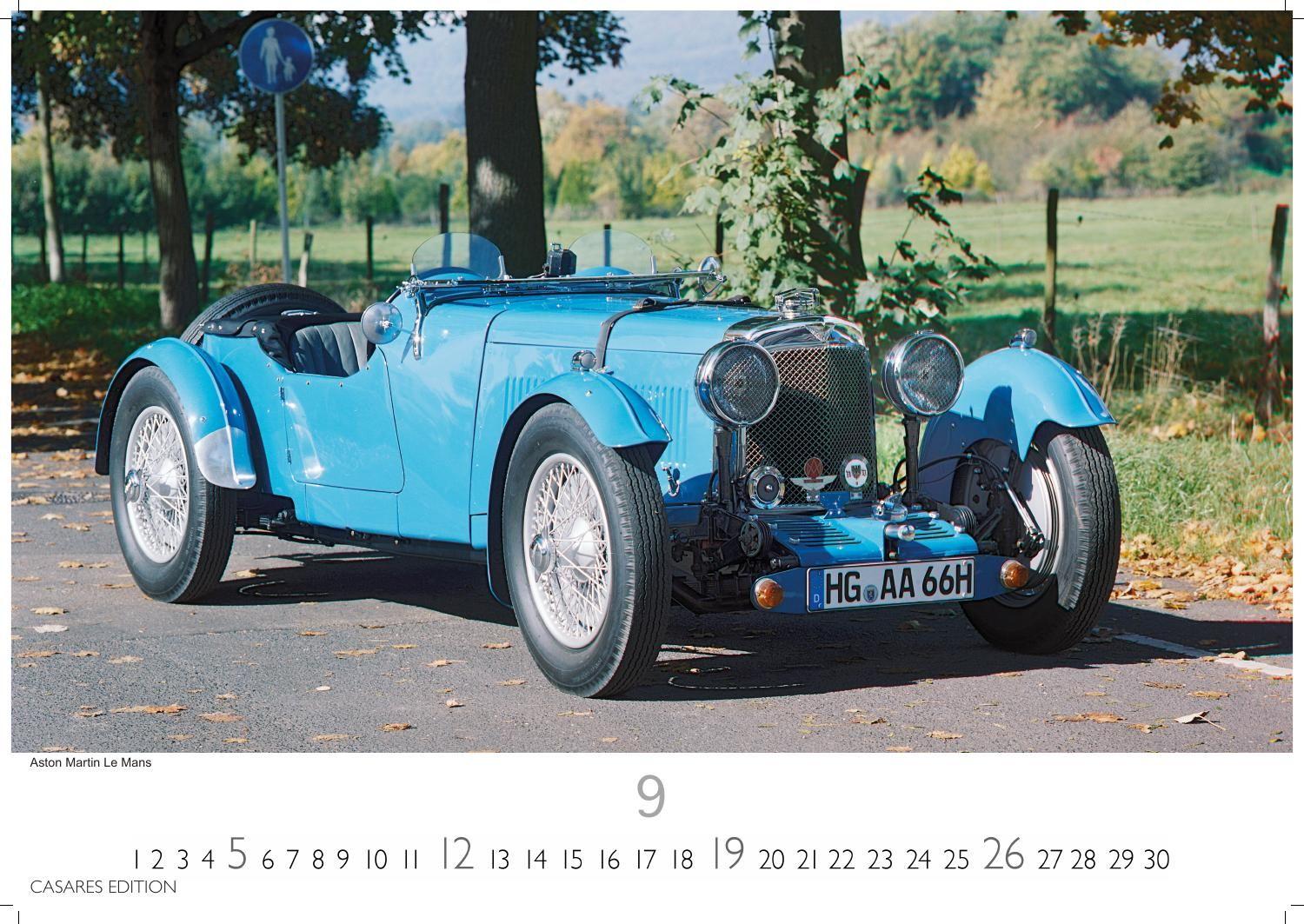 Beispielinhalt (Bild) British Classic Cars Kalender 2027 - Wandkalender | Fotokalender Englische Oldtimer 24x35cm - Eleganz der Britischen Oldtimer