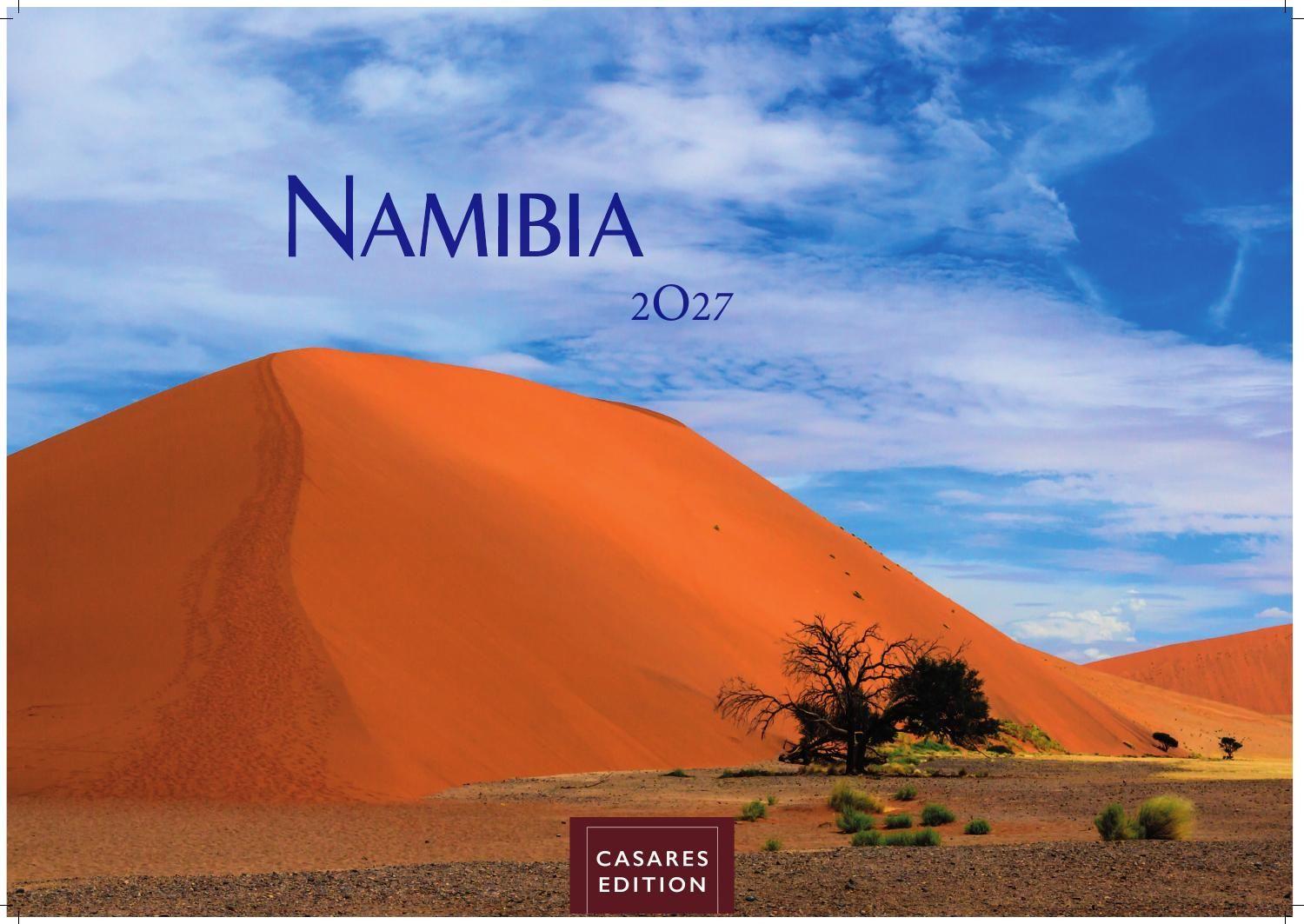 Vorderes Coverbild Namibia Kalender 2027 - Wandkalender | Fotokalender Afrika 24x35 cm - . mit atemberaubenden Landschaftsfotos und der Tierwelt.