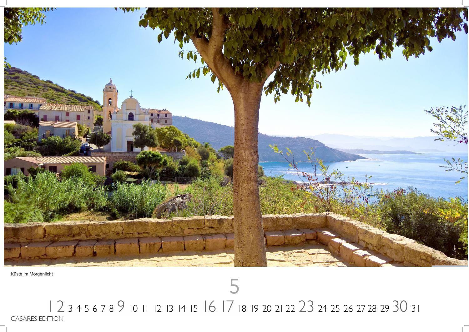 Beispielinhalt (Bild) Korsika Kalender 2027 - Wandkalender | Fotokalender Frankreich 50x35cm - . mit atemberaubenden Fotografien der Insel.