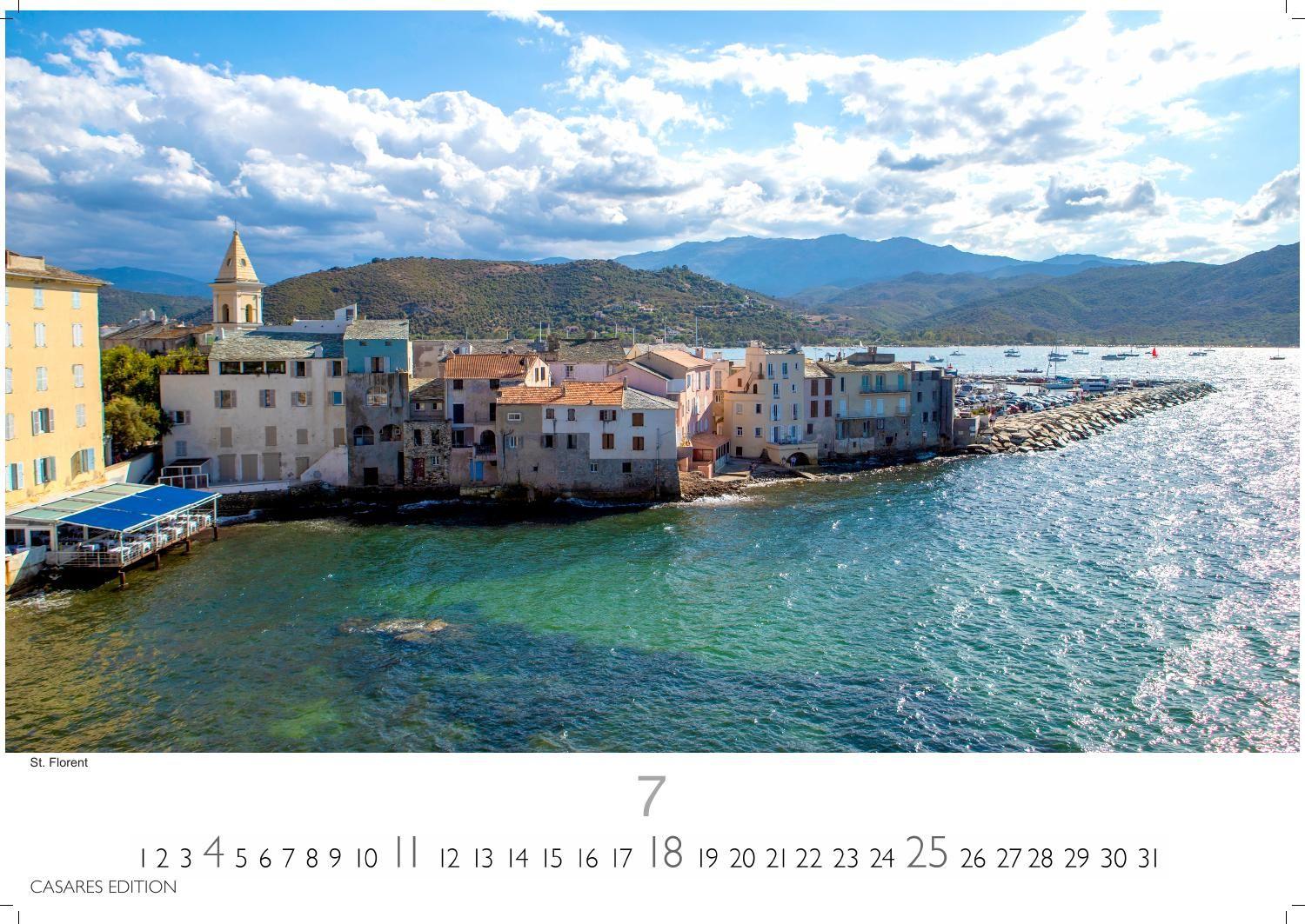 Beispielinhalt (Bild) Korsika Kalender 2027 - Wandkalender | Fotokalender Frankreich 50x35cm - . mit atemberaubenden Fotografien der Insel.