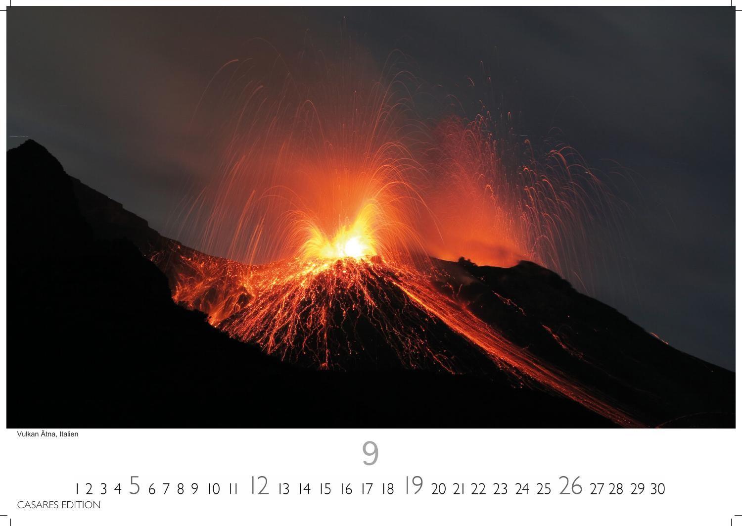 Beispielinhalt (Bild) Vulkane Kalender 2027 - Wandkalender | Fotokalender Naturkalender 24x35cm | . mit atemberaubenden Vulkan- und Naturfotografien | Perfekt für Vulkanliebhaber & Naturschätze.