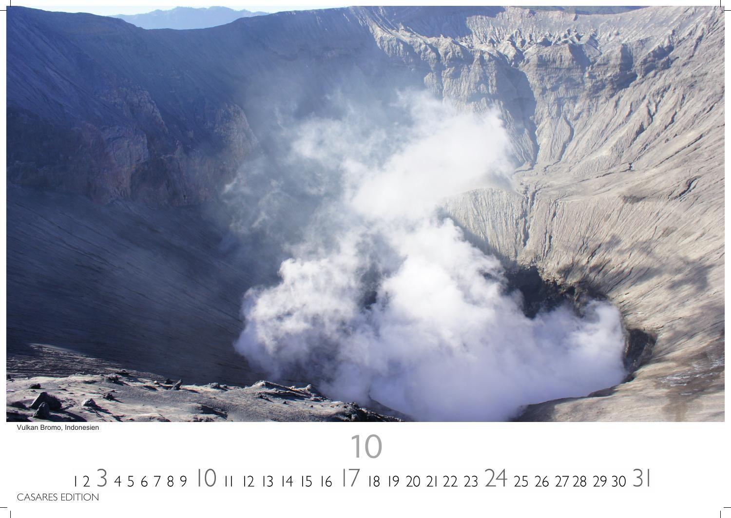 Beispielinhalt (Bild) Vulkane Kalender 2027 - Wandkalender | Fotokalender Naturkalender 24x35cm | . mit atemberaubenden Vulkan- und Naturfotografien | Perfekt für Vulkanliebhaber & Naturschätze.