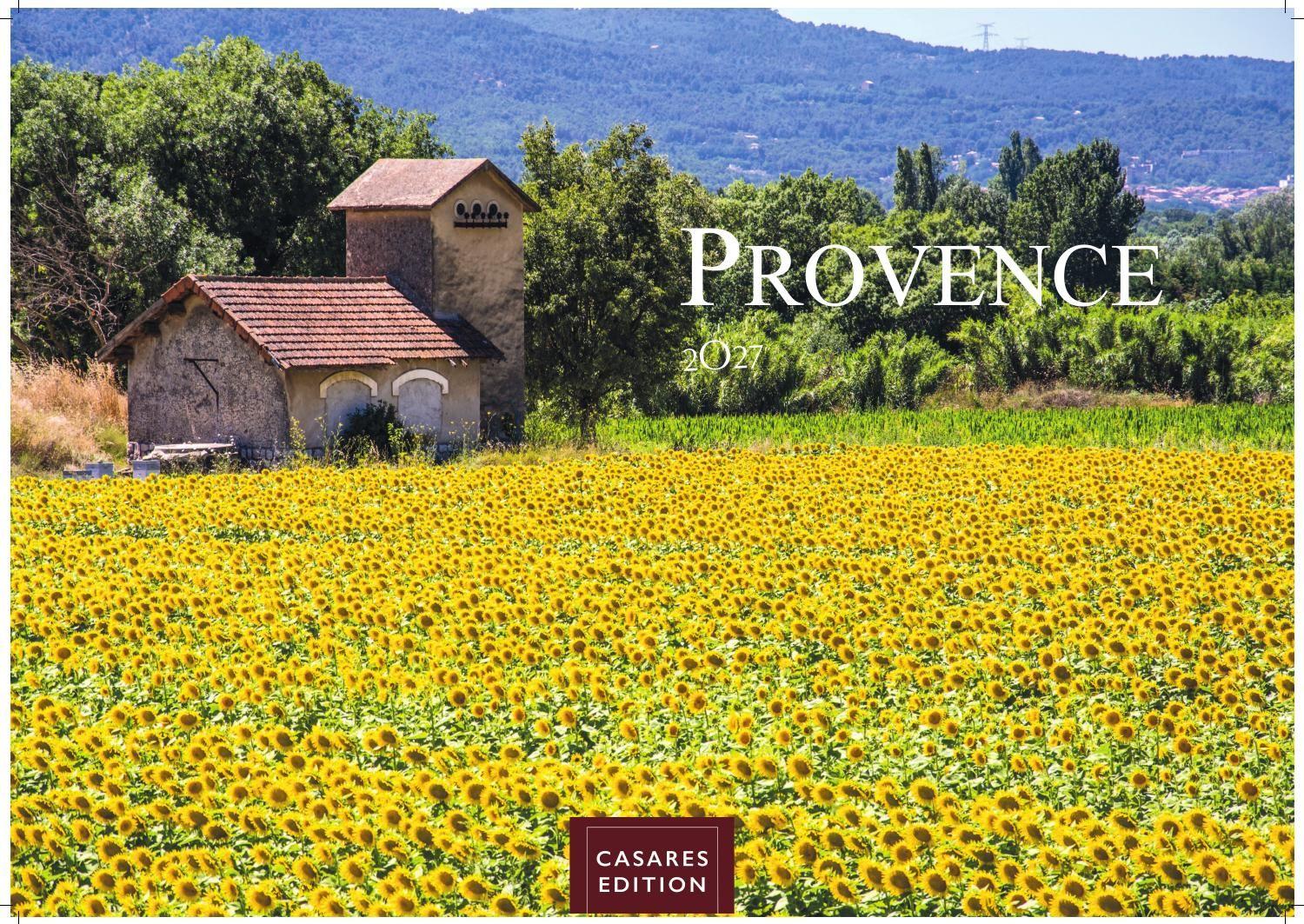 Vorderes Coverbild Provence Kalender 2027 - Wandkalender | Fotokalender Frankreich 24x35cm - Atemberaubende Landschaften, Blühende Lavendelfelder & Charmante Dörfer - Perfekter . für Natur- und Reiseliebhaber