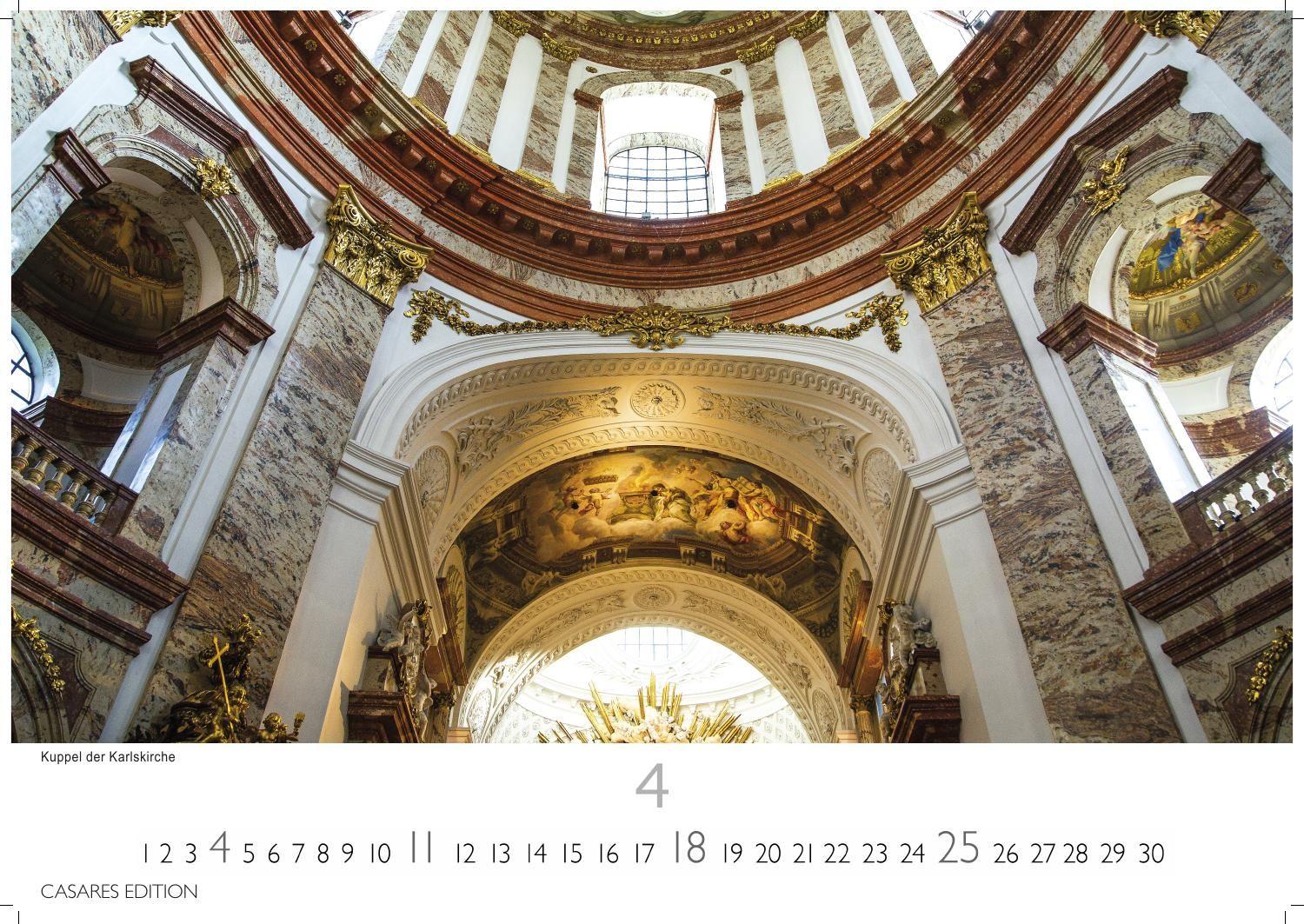 Beispielinhalt (Bild) Wien Kalender 2027 - Wandkalender | Fotokalender | Österreich Kalender | Alpenländer 50x35cm Grosses Format - Beeindruckende Bilder von Wien's schönsten Sehenswürdigkeiten