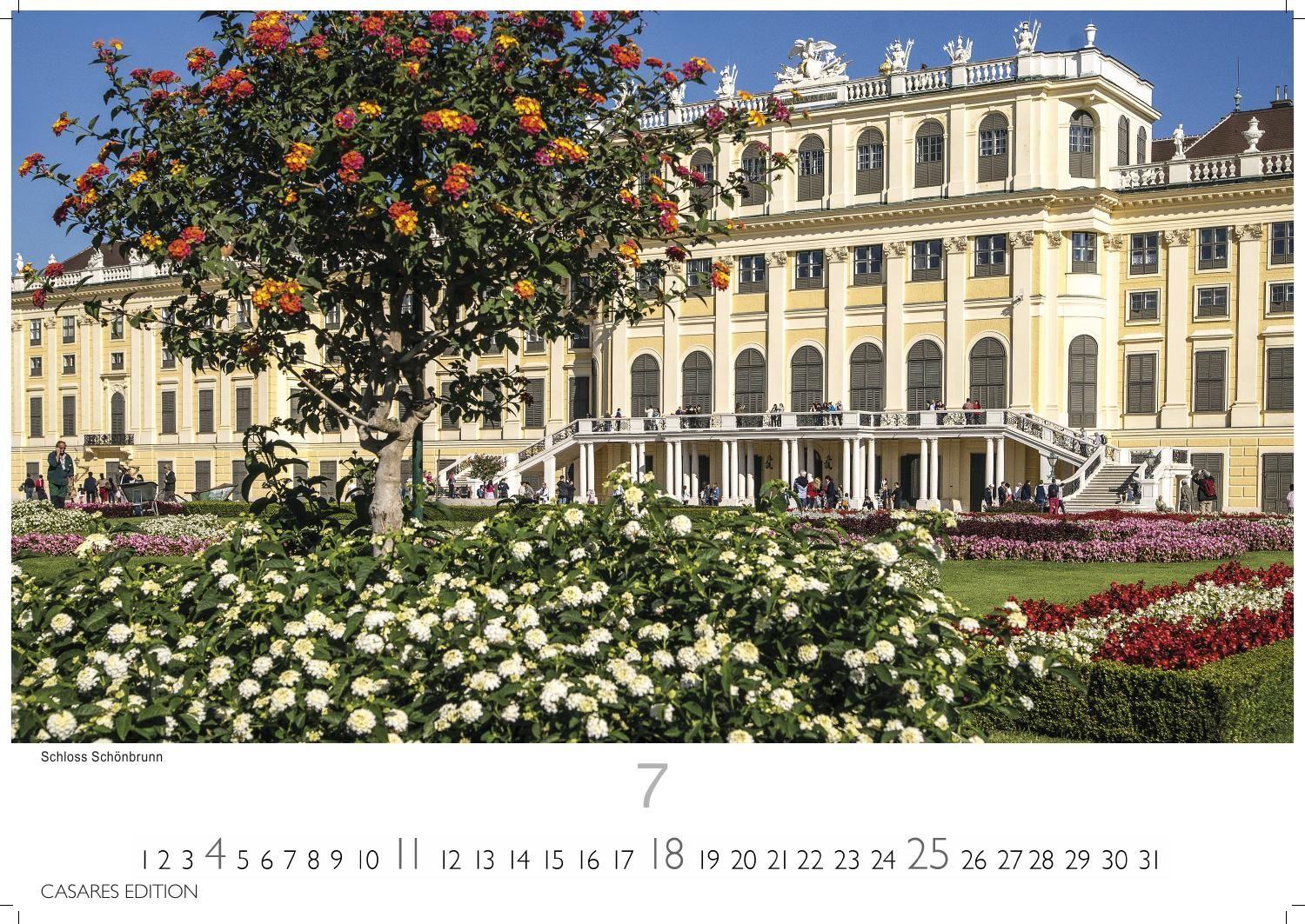 Beispielinhalt (Bild) Wien Kalender 2027 - Wandkalender | Fotokalender | Österreich Kalender | Alpenländer 50x35cm Grosses Format - Beeindruckende Bilder von Wien's schönsten Sehenswürdigkeiten