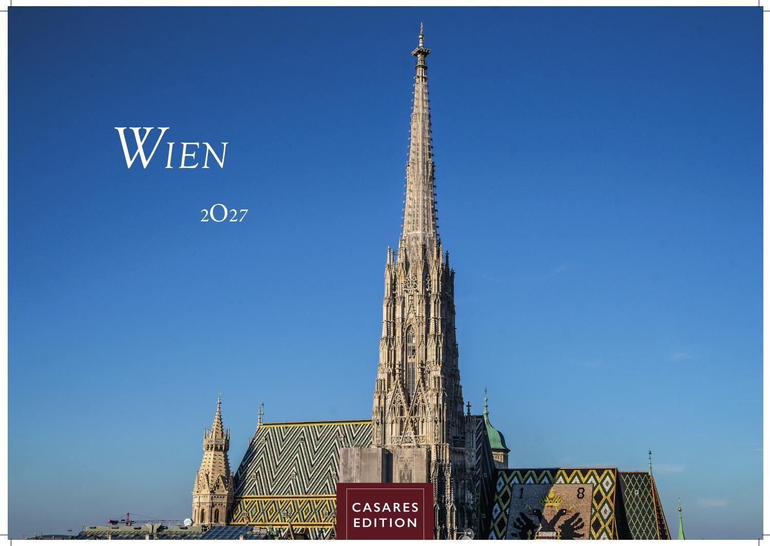 Vorderes Coverbild Wien Kalender 2027 - Wandkalender | Fotokalender | Österreich Kalender | Alpenländer 50x35cm Grosses Format - Beeindruckende Bilder von Wien's schönsten Sehenswürdigkeiten