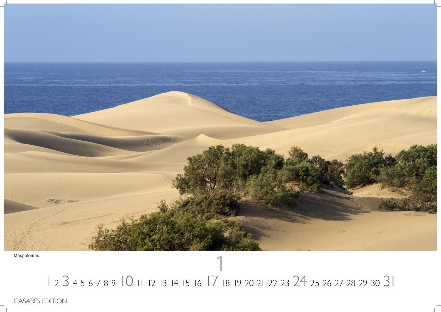 Beispielinhalt (Bild) Gran Canaria Kalender 2027 - Wandkalender | Fotokalender Spanien 24x35 cm - Premium . dieser bezaubernden Insel