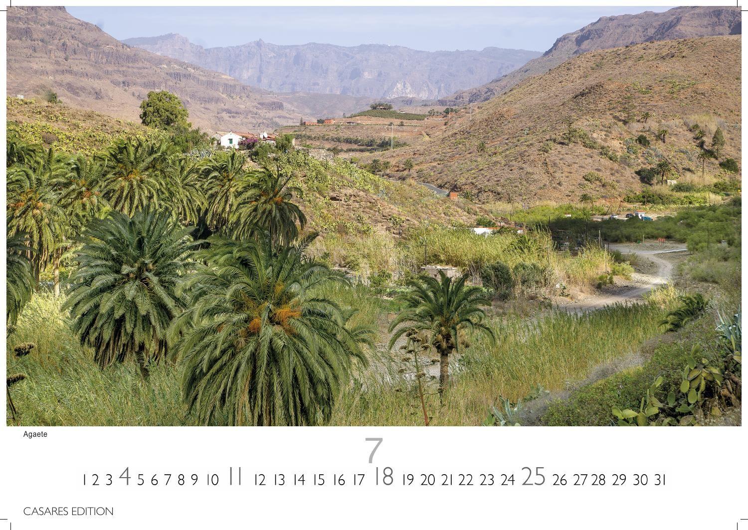 Beispielinhalt (Bild) Gran Canaria Kalender 2027 - Wandkalender | Fotokalender Spanien 24x35 cm - Premium . dieser bezaubernden Insel