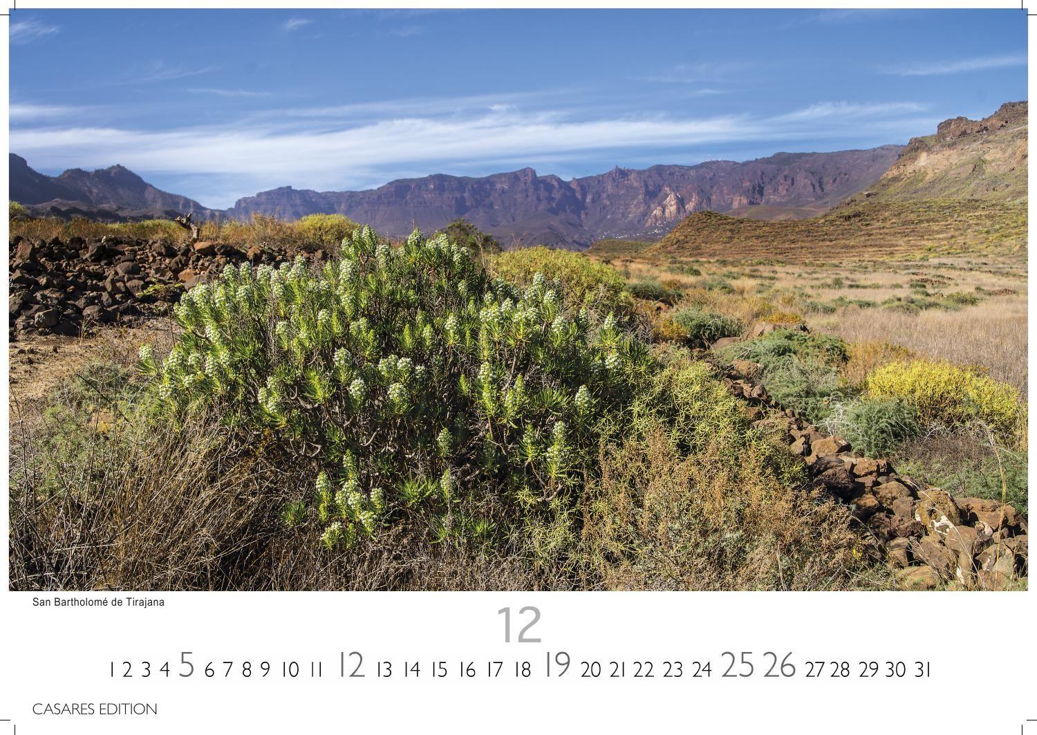 Beispielinhalt (Bild) Gran Canaria Kalender 2027 - Wandkalender | Fotokalender Spanien 24x35 cm - Premium . dieser bezaubernden Insel