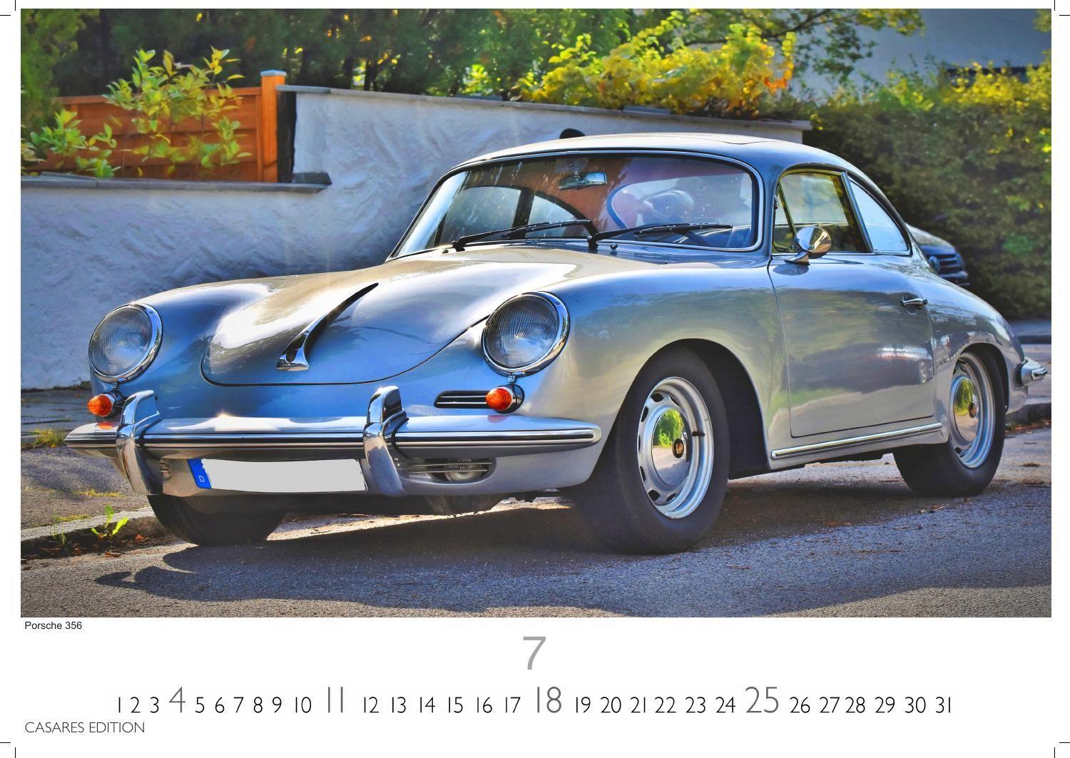 Beispielinhalt (Bild) Porsche Classic Cars Kalender 2027 - Wandkalender | Fotokalender Oldtimer 24x35cm - Porsche Oldtimer - Zeitloser klassischer Luxus.