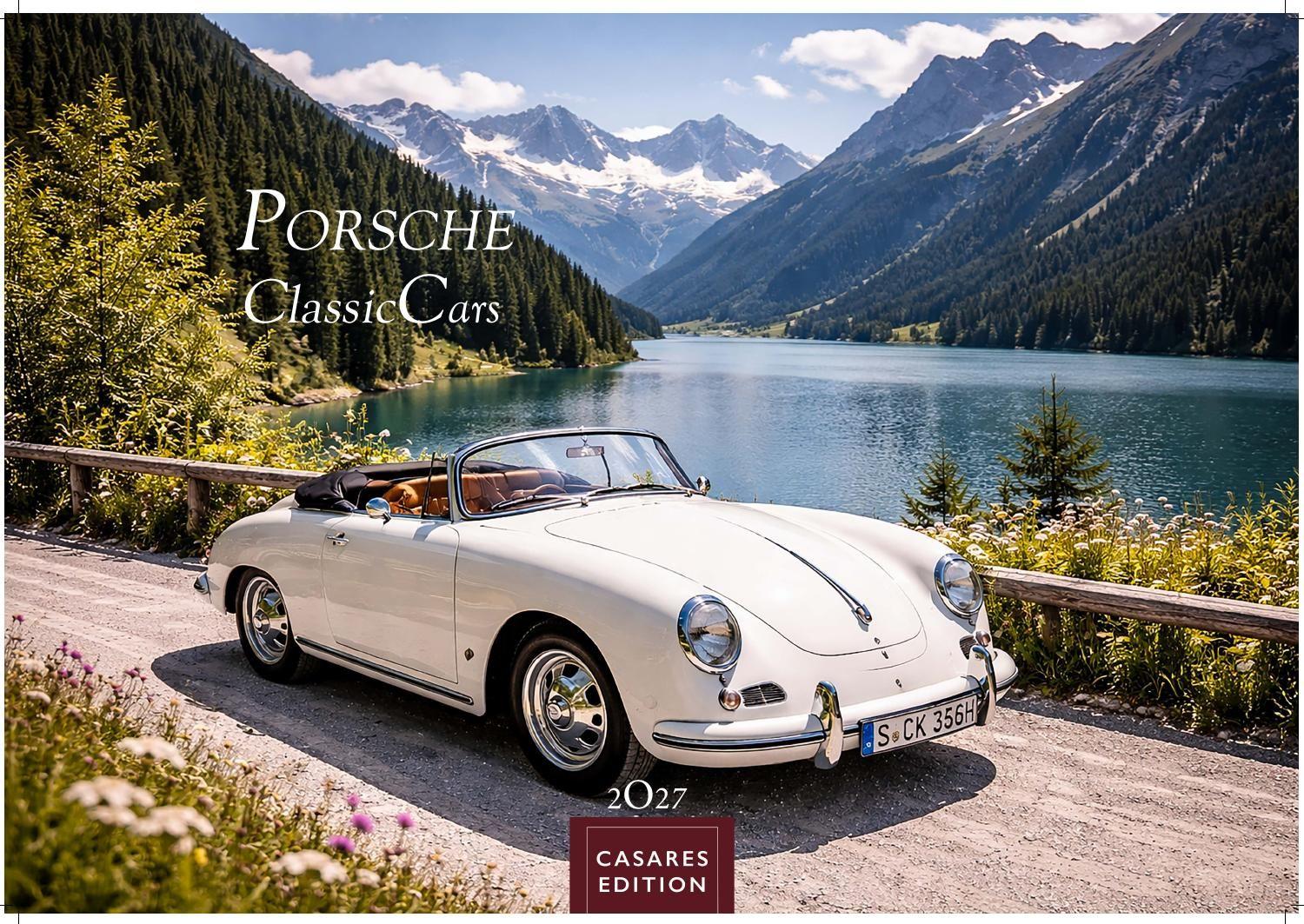 Vorderes Coverbild Porsche Classic Cars Kalender 2027 - Wandkalender | Fotokalender Oldtimer 24x35cm - Porsche Oldtimer - Zeitloser klassischer Luxus.