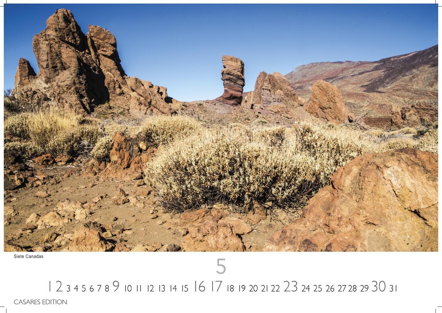 Beispielinhalt (Bild) Teneriffa Kalender 2027 - Wandkalender | Fotokalender Spanien 35x50cm - . mit atemberaubenden Fotos von Teneriffa, Natur, Stränden & Sehenswürdigkeiten | Perfekt für Fans der Kanarischen Insel.