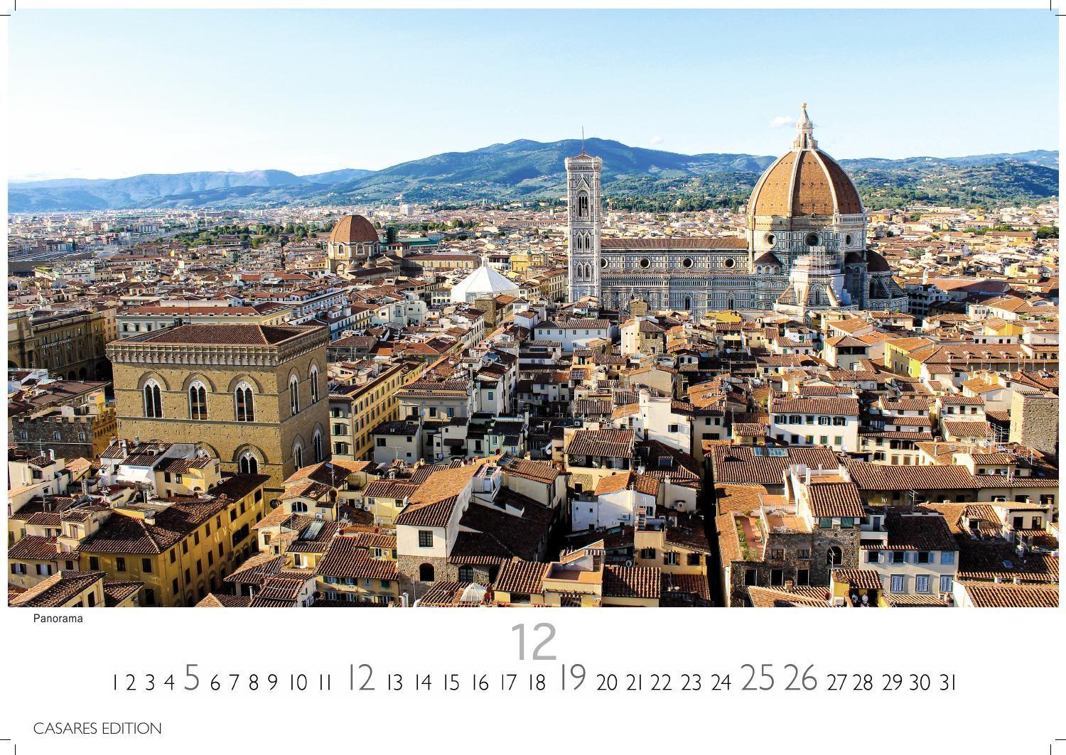 Beispielinhalt (Bild) Florenz Kalender 2027 - Wandkalender | Fotokalender Italien 35x50cm Toskana Flair für Ihr Zuhause | Hochwertiger . mit 12 atemberaubenden Motiven