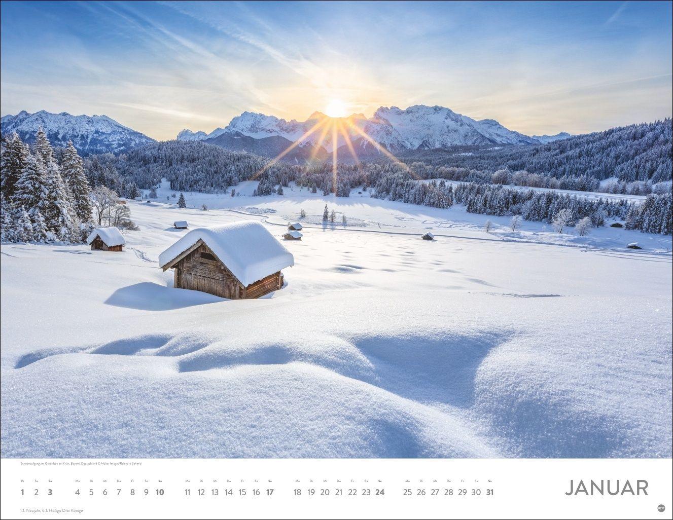 Beispielinhalt (Bild) Sonnenzauber Posterkalender 2027