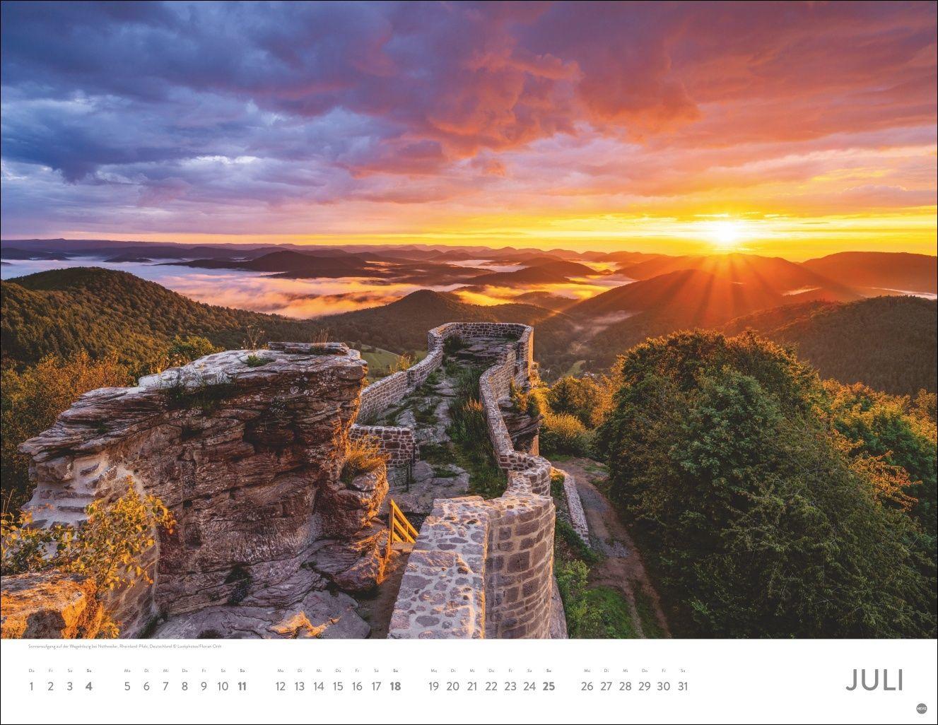 Beispielinhalt (Bild) Sonnenzauber Posterkalender 2027