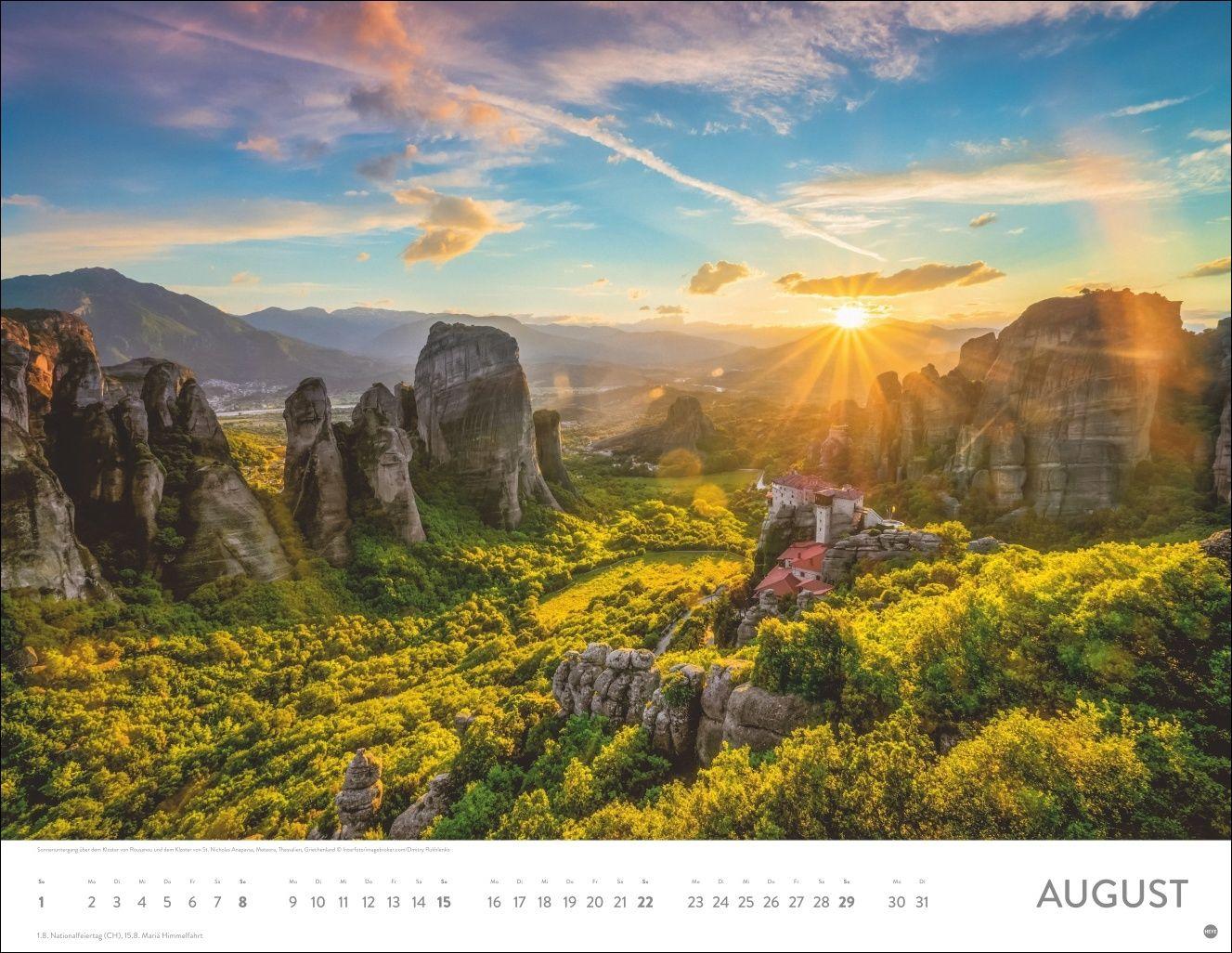 Beispielinhalt (Bild) Sonnenzauber Posterkalender 2027