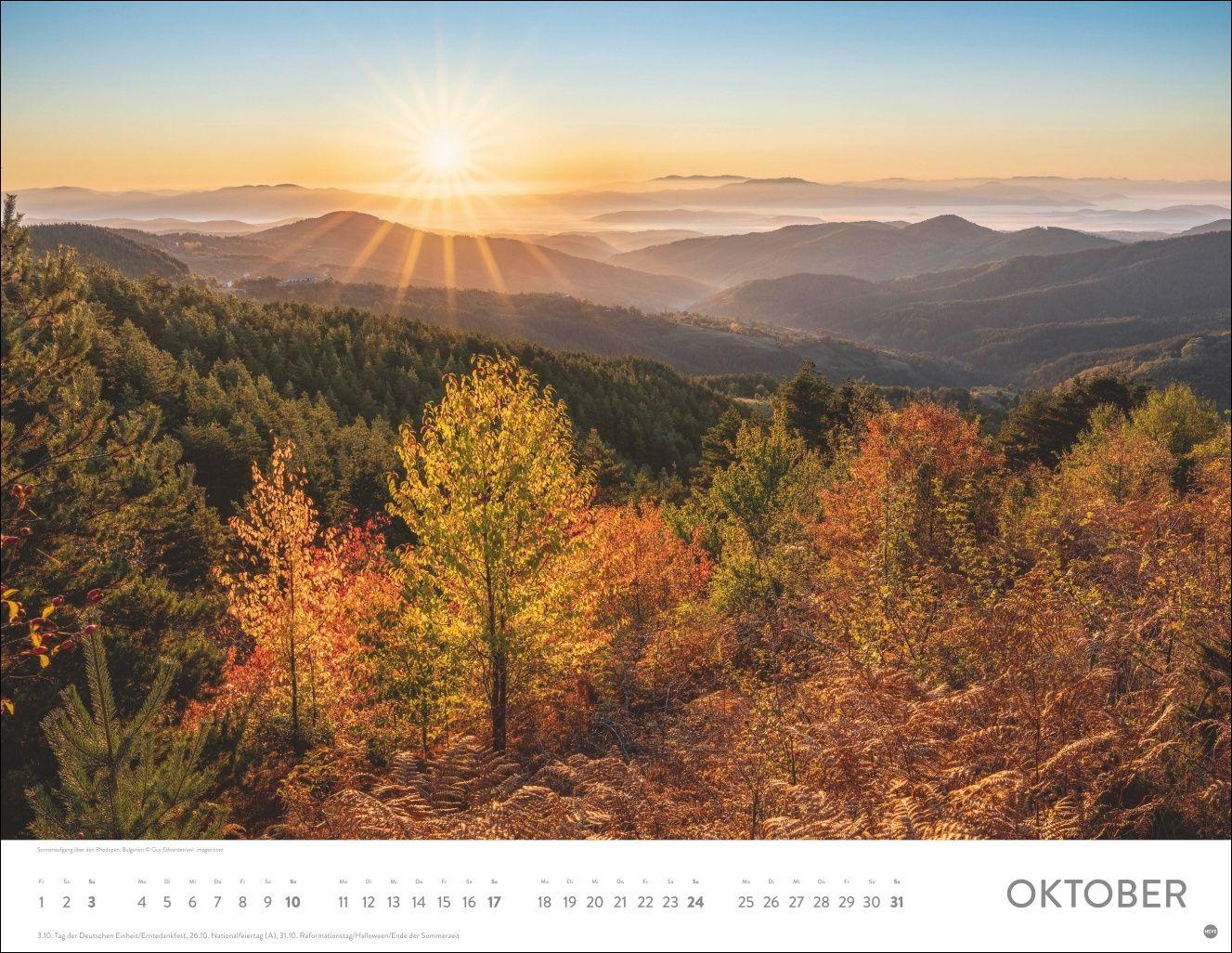 Beispielinhalt (Bild) Sonnenzauber Posterkalender 2027