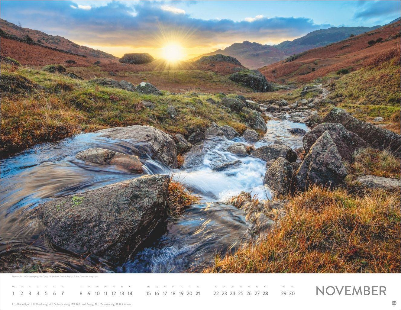 Beispielinhalt (Bild) Sonnenzauber Posterkalender 2027