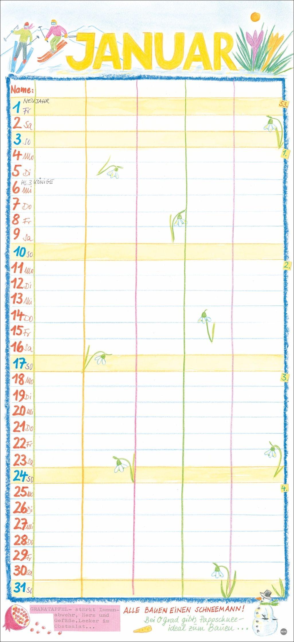 Beispielinhalt (Bild) Gabi Kohwagner Unser Familienkalender 2027