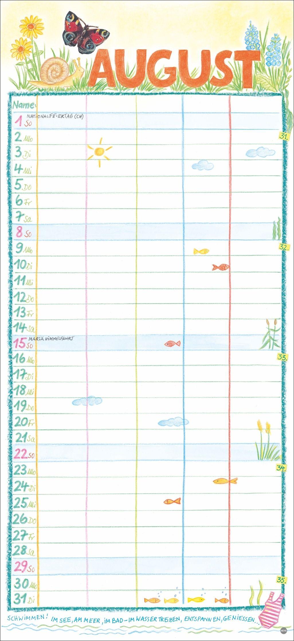 Beispielinhalt (Bild) Gabi Kohwagner Unser Familienkalender 2027