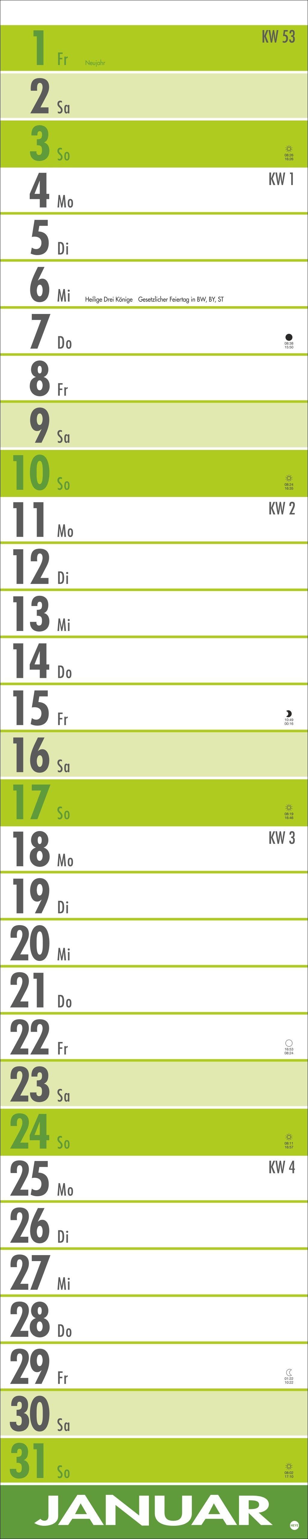 Beispielinhalt (Bild) Supermemo Kalender 2027