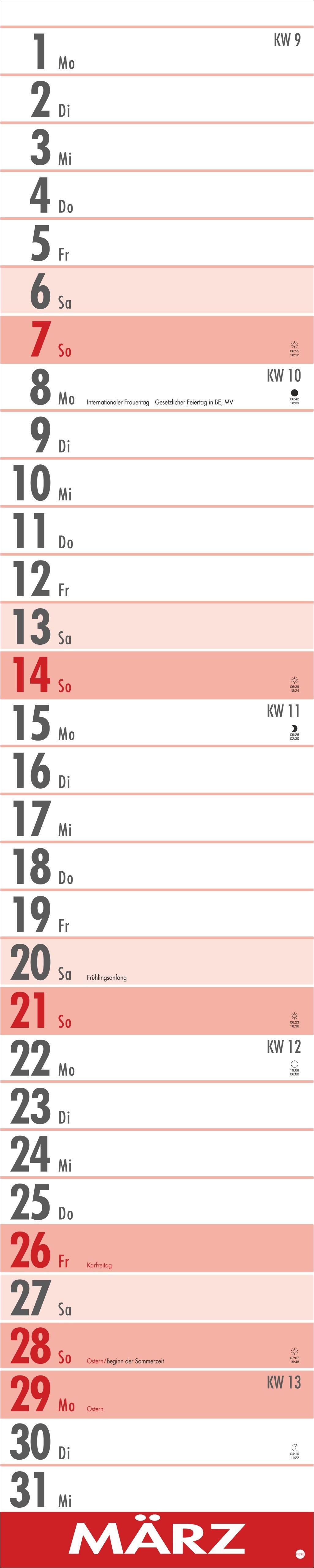 Beispielinhalt (Bild) Supermemo Kalender 2027