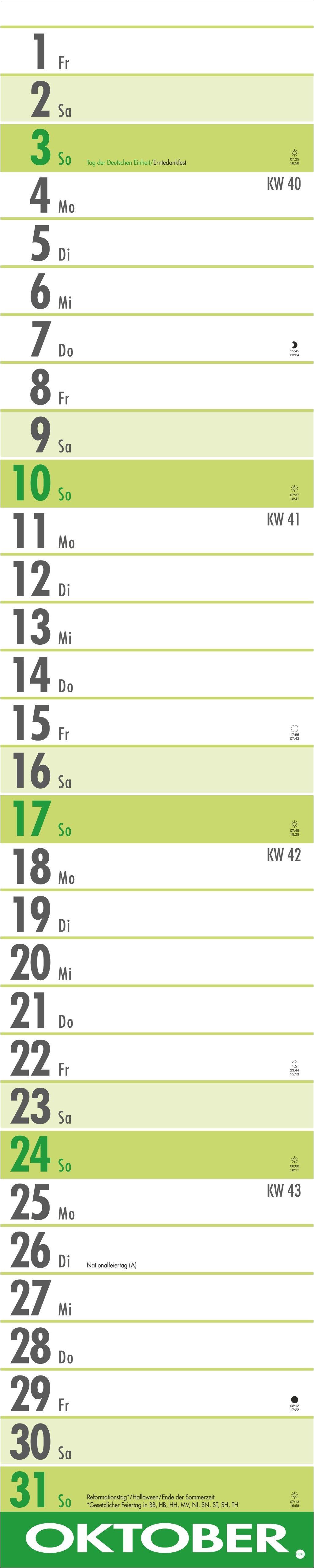 Beispielinhalt (Bild) Supermemo Kalender 2027
