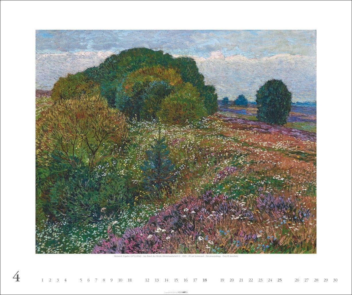 Beispielinhalt (Bild) Worpsweder Landschaften Kalender 2027