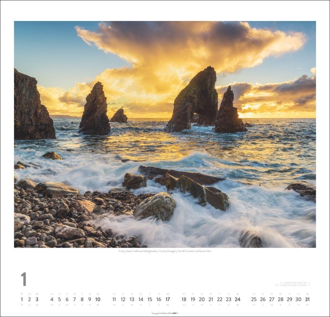 Beispielinhalt (Bild) Irland Kalender 2027 - Die grüne Insel